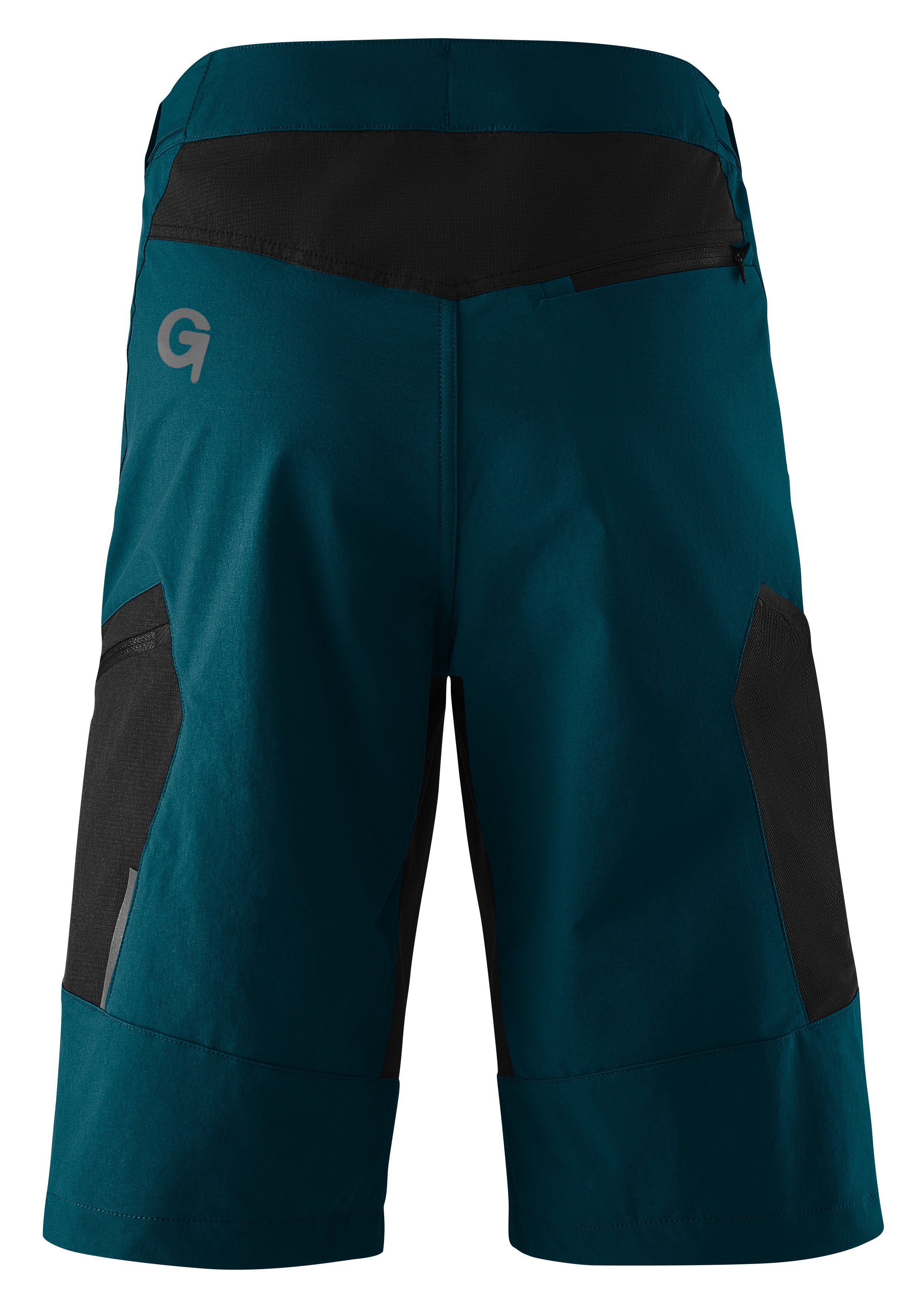 Gonso Fietsbroekje CASINA Dames fiets-short, fietspants, zitkussen en zakken, flexibele taille