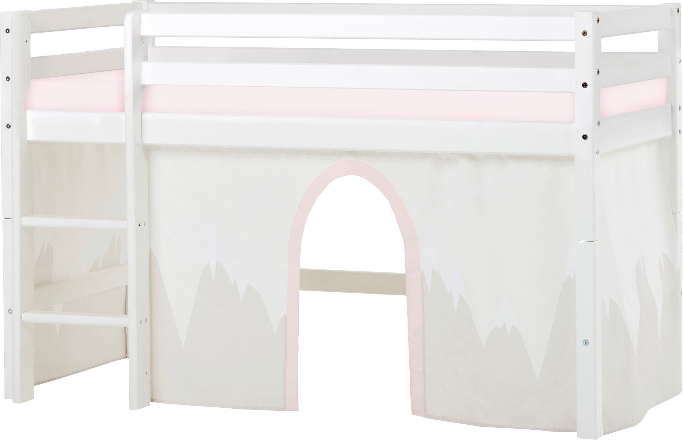 Hoppekids Hoogslaper "Winter Wonderland" 70x160, om te bouwen met gordijnenset winter (set)