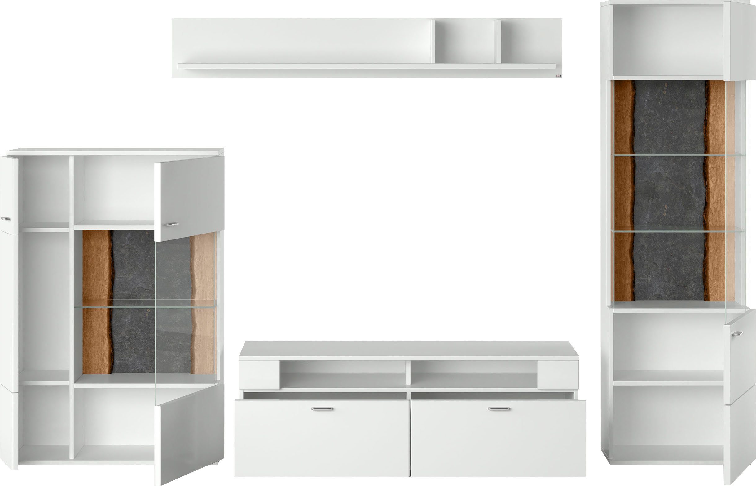 set one by Musterring Wandmeubel Tacoma Type 52, met wandboard (set, 4-delig)