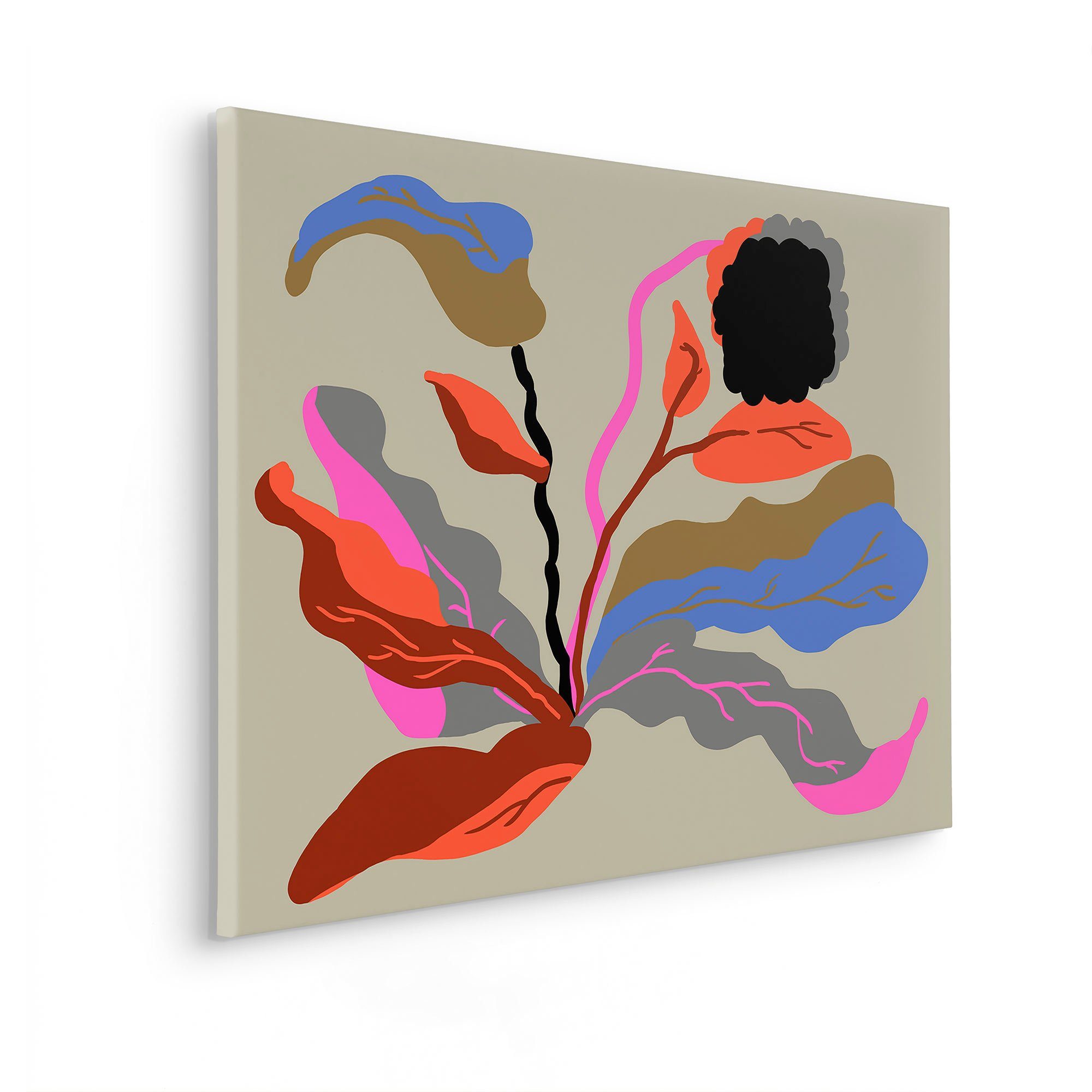Komar Artprint op linnen Flirt - Afmeting 60 x 90 cm Canvasdoek met echt houten frame (1 stuk)