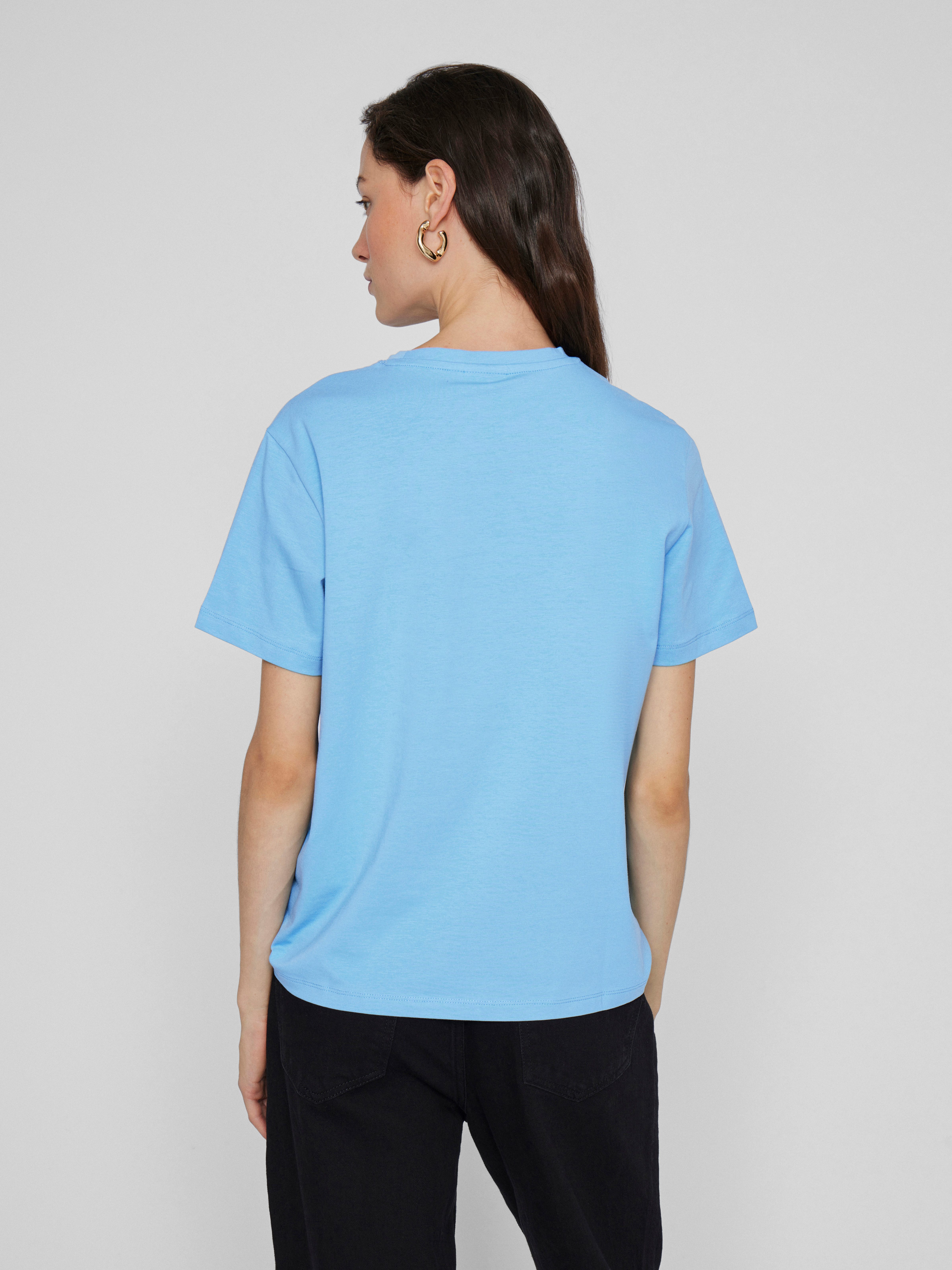 Vila Shirt met korte mouwen VINORA S/S T-SHIRT - NOOS