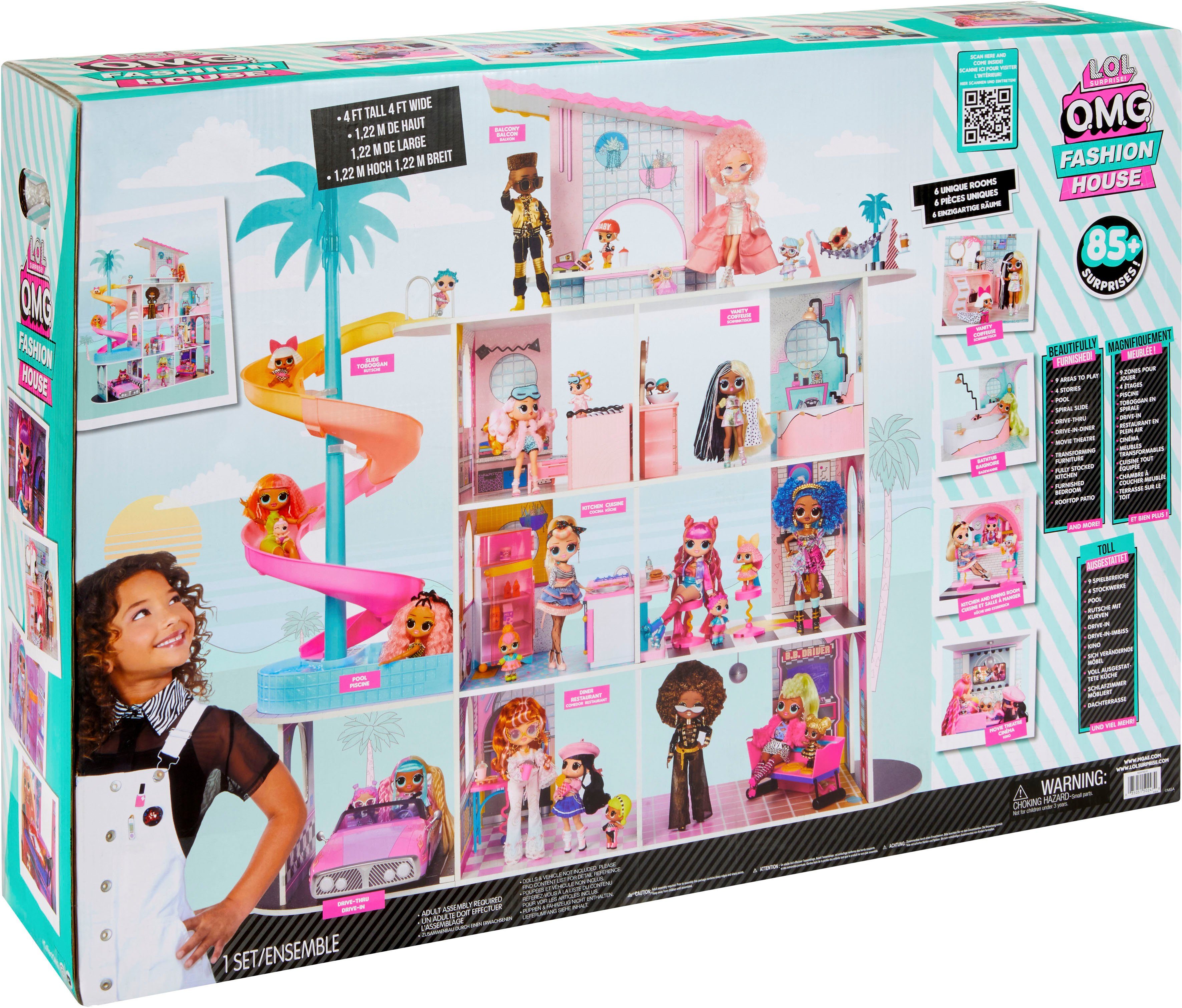 L.O.L. SURPRISE! Poppenhuis L.O.L. Surprise Fashion House inclusief meubelen en accessoires