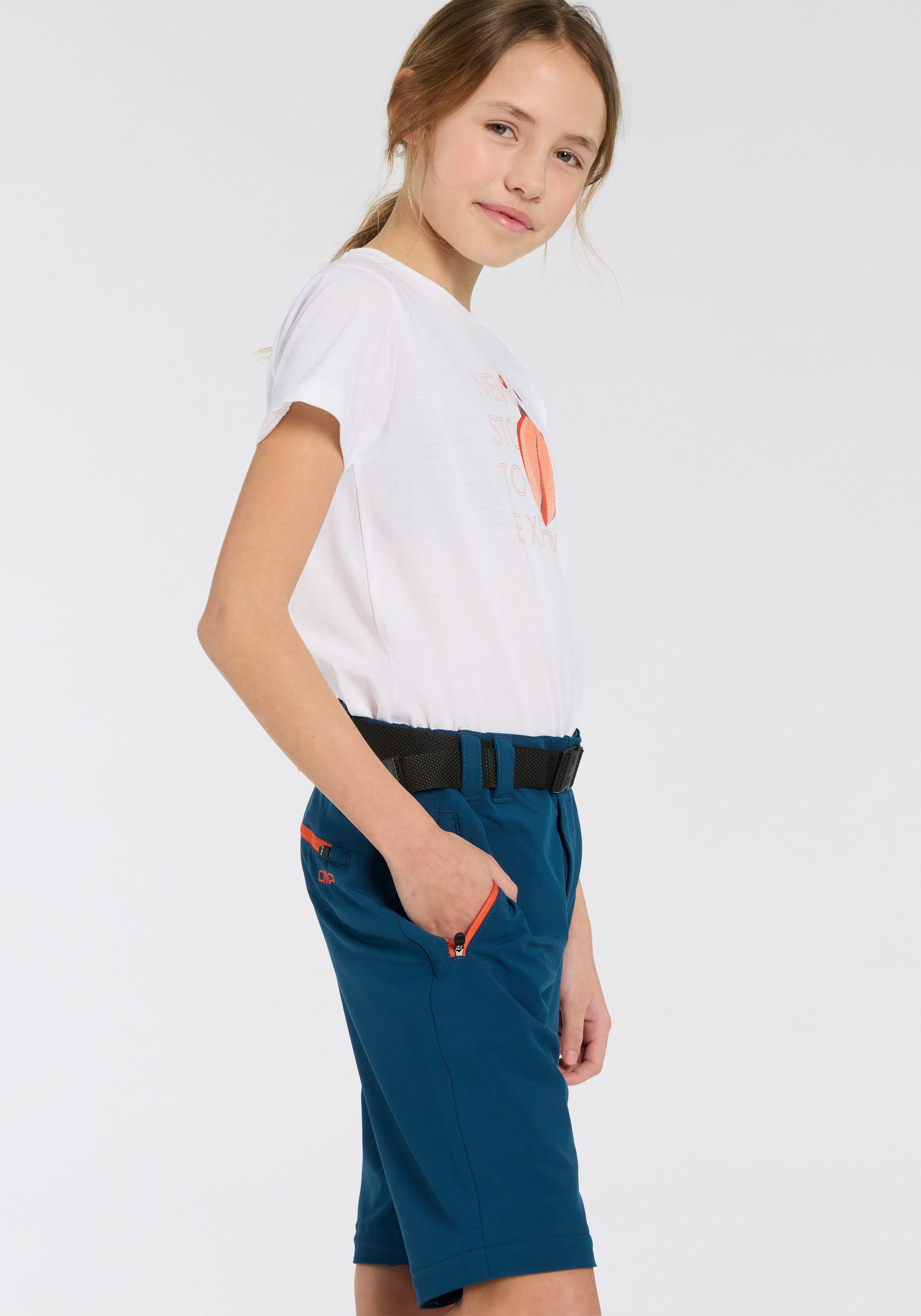 CMP Zip-off-broek KID ZIP-OFF-PANT Elastisch & ademend & snel drogend & voor kinderen (set, Met riem)
