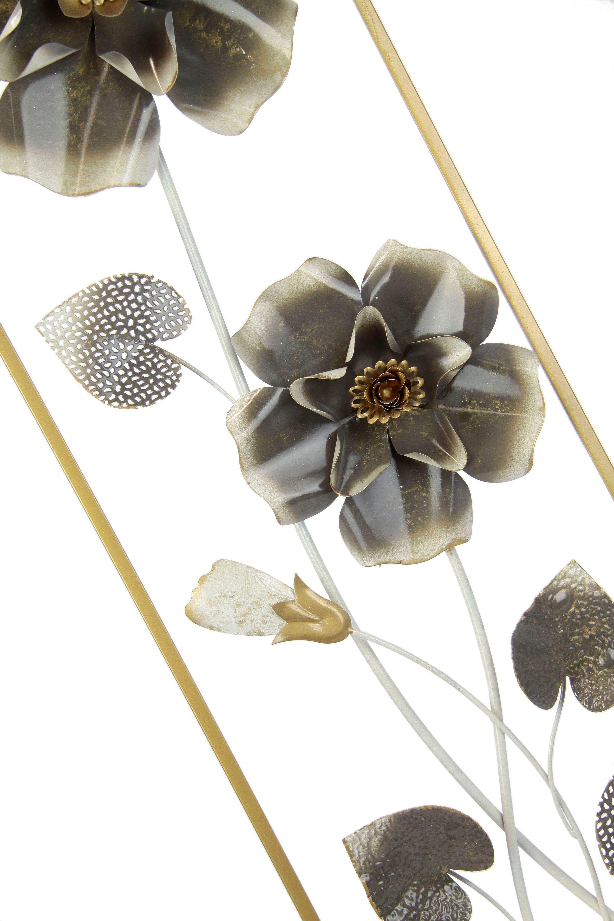I.GE.A. Artprint Metalen artprint bloemen Wanddecoratie, metaal, wandsculptuur