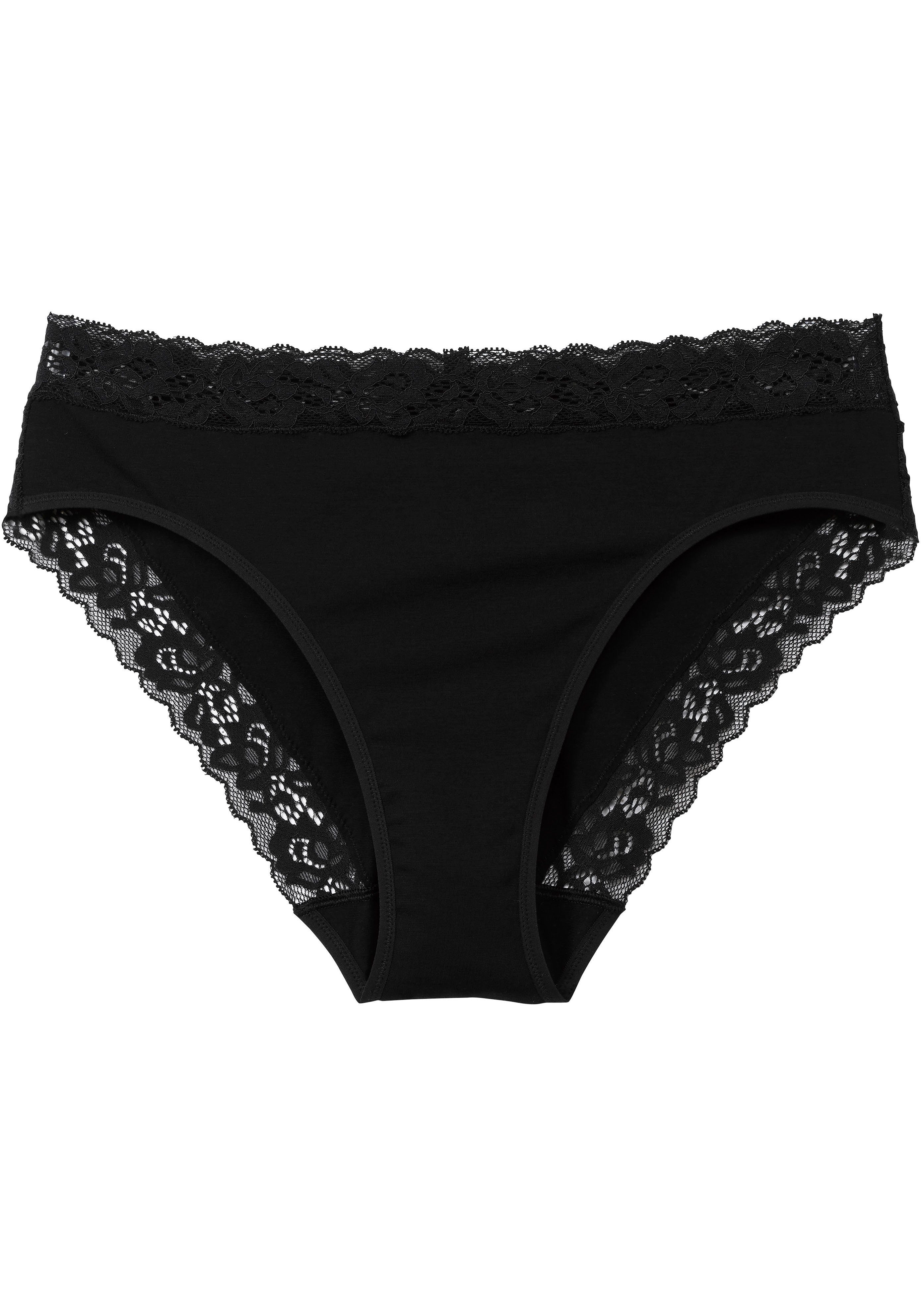 CALIDA Slip Natural Comfort Lace met kant aan de band en beenuitsnijding