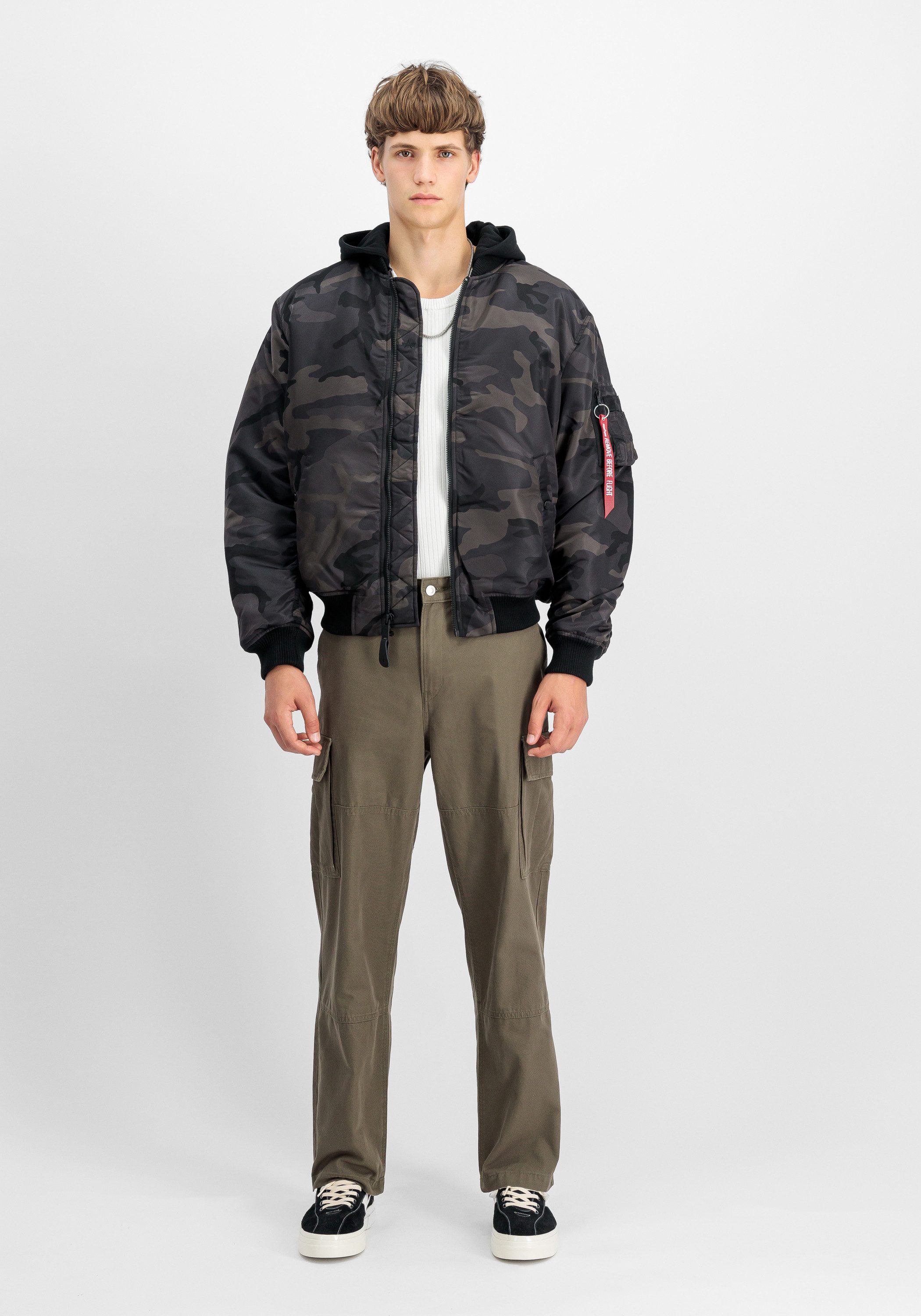 Alpha Industries Bomberjack MA-1 Zip Hood Back EMB Camo
