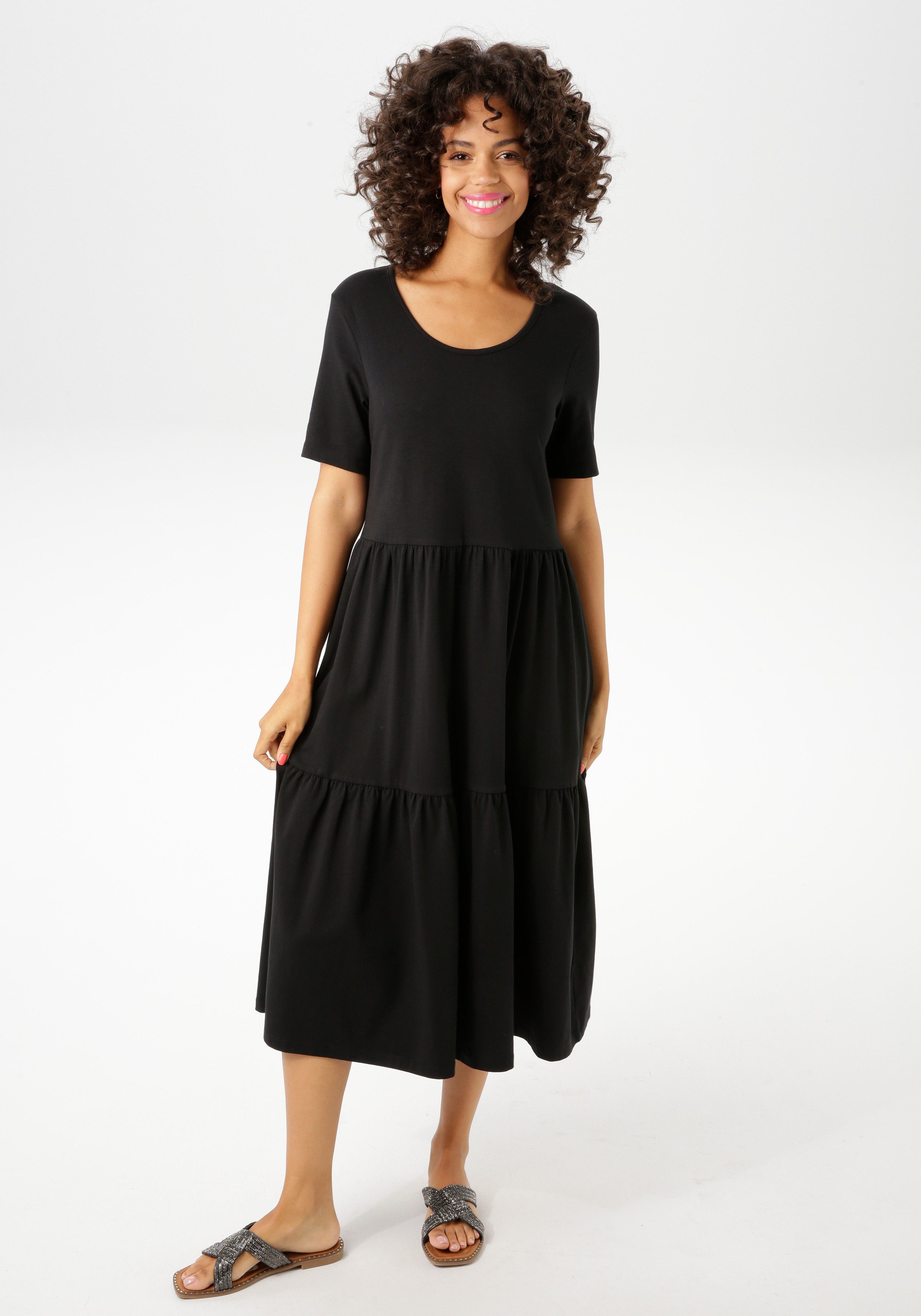 Aniston CASUAL Zomerjurk in trendy kleurenpalet - nieuwe collectie