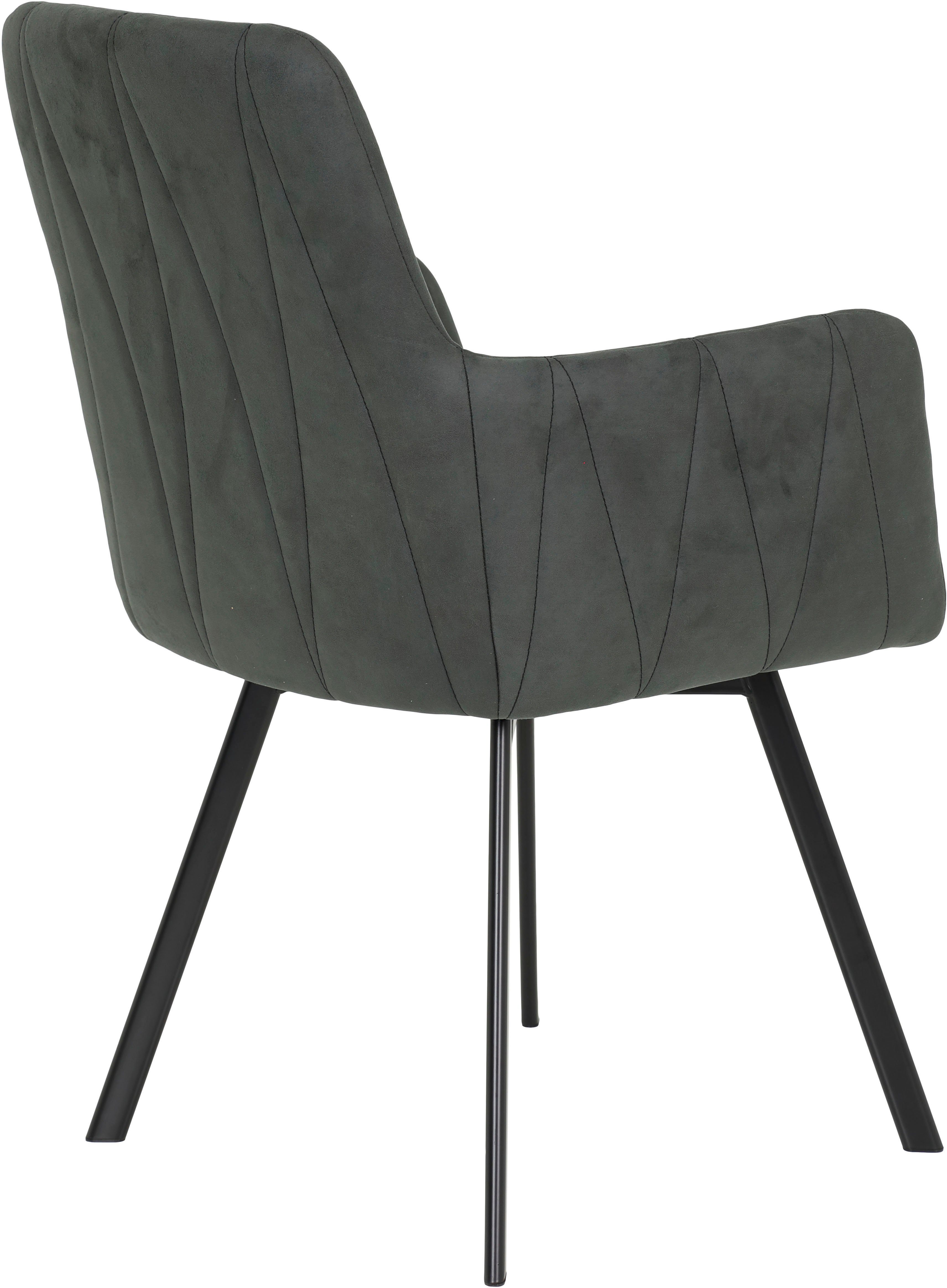 HELA Eethoek Uittrekbaar 160 - 200 cm, fauteuil 360° draaibaar (set, 5-delig)