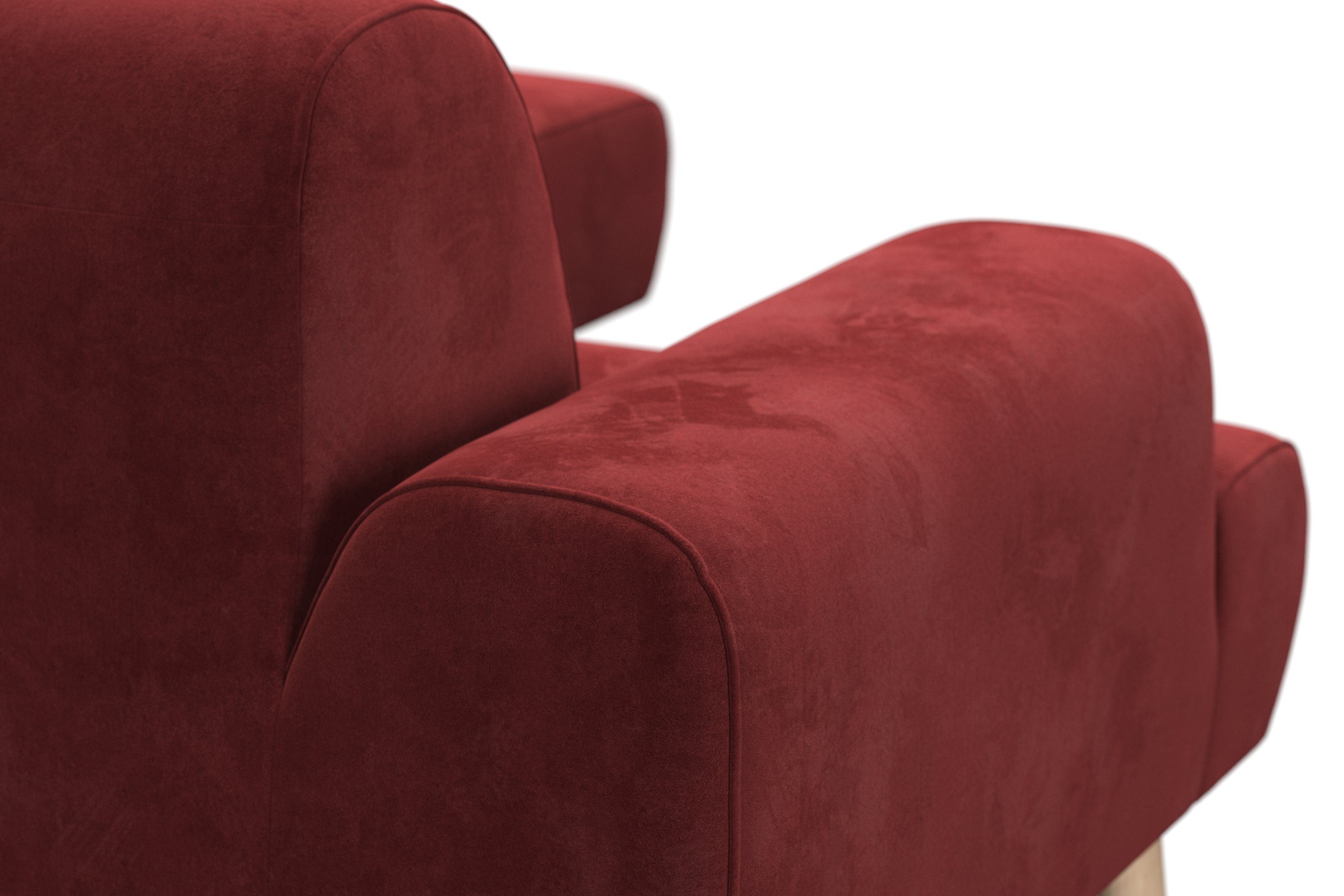 andas Hoekbank Swift L-vorm Binnenveringsinterieur, bxdxh: 192x83x176 cm