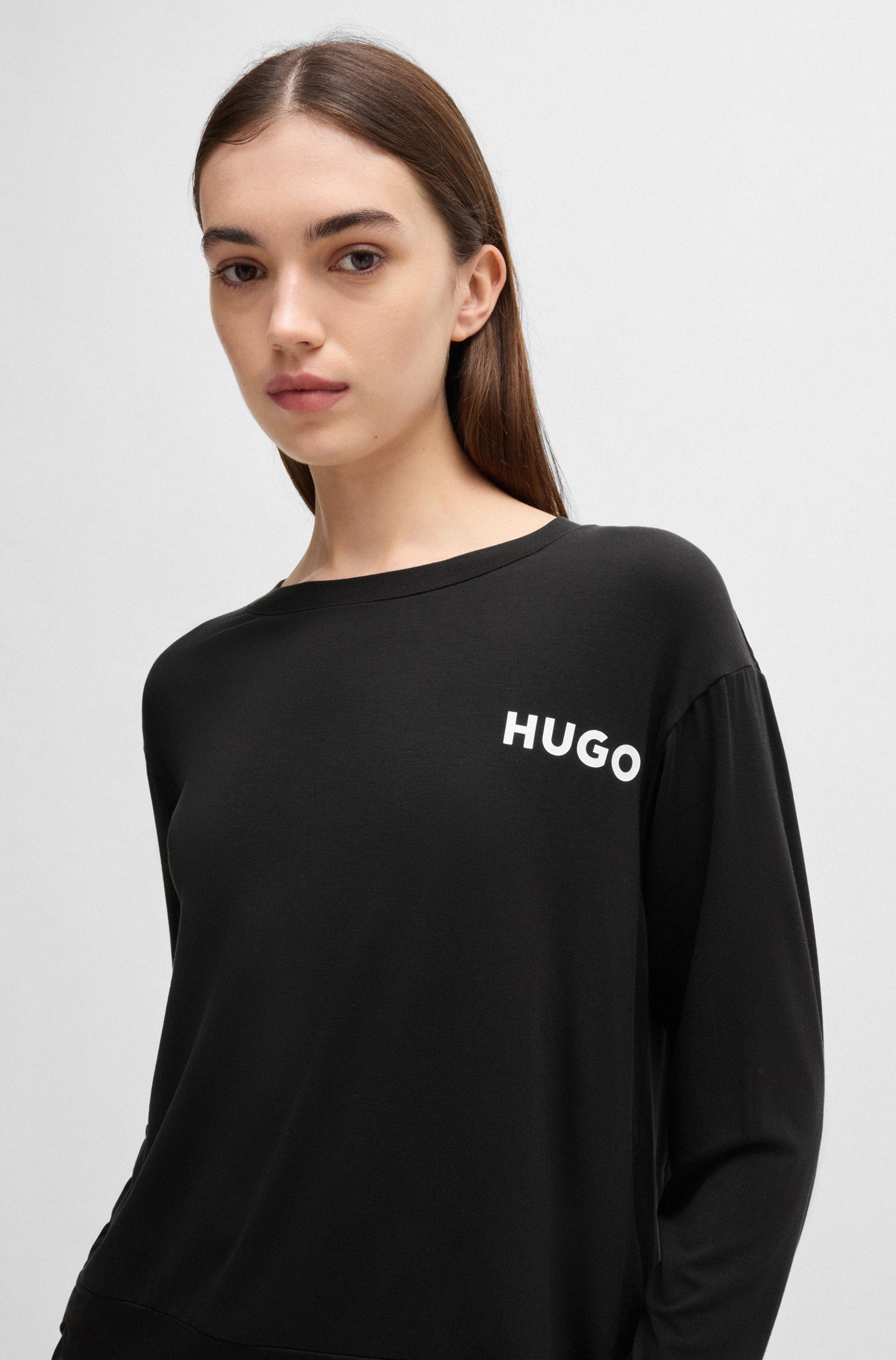 HUGO underwear Shirt met lange mouwen UNITE_LS-SHIRT met een ronde hals