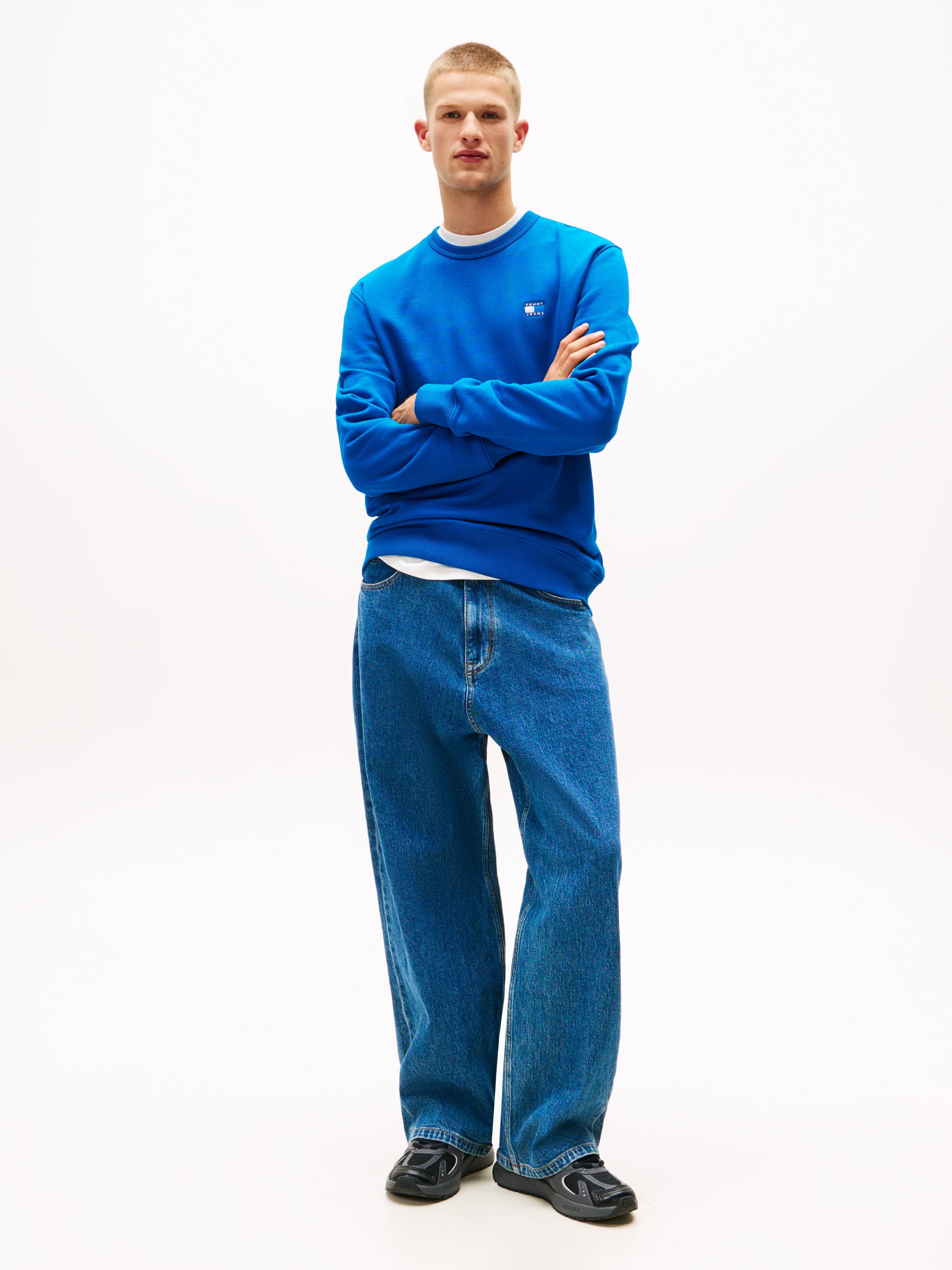 TOMMY JEANS Sweatshirt TJM REG BADGE CREW EXT
