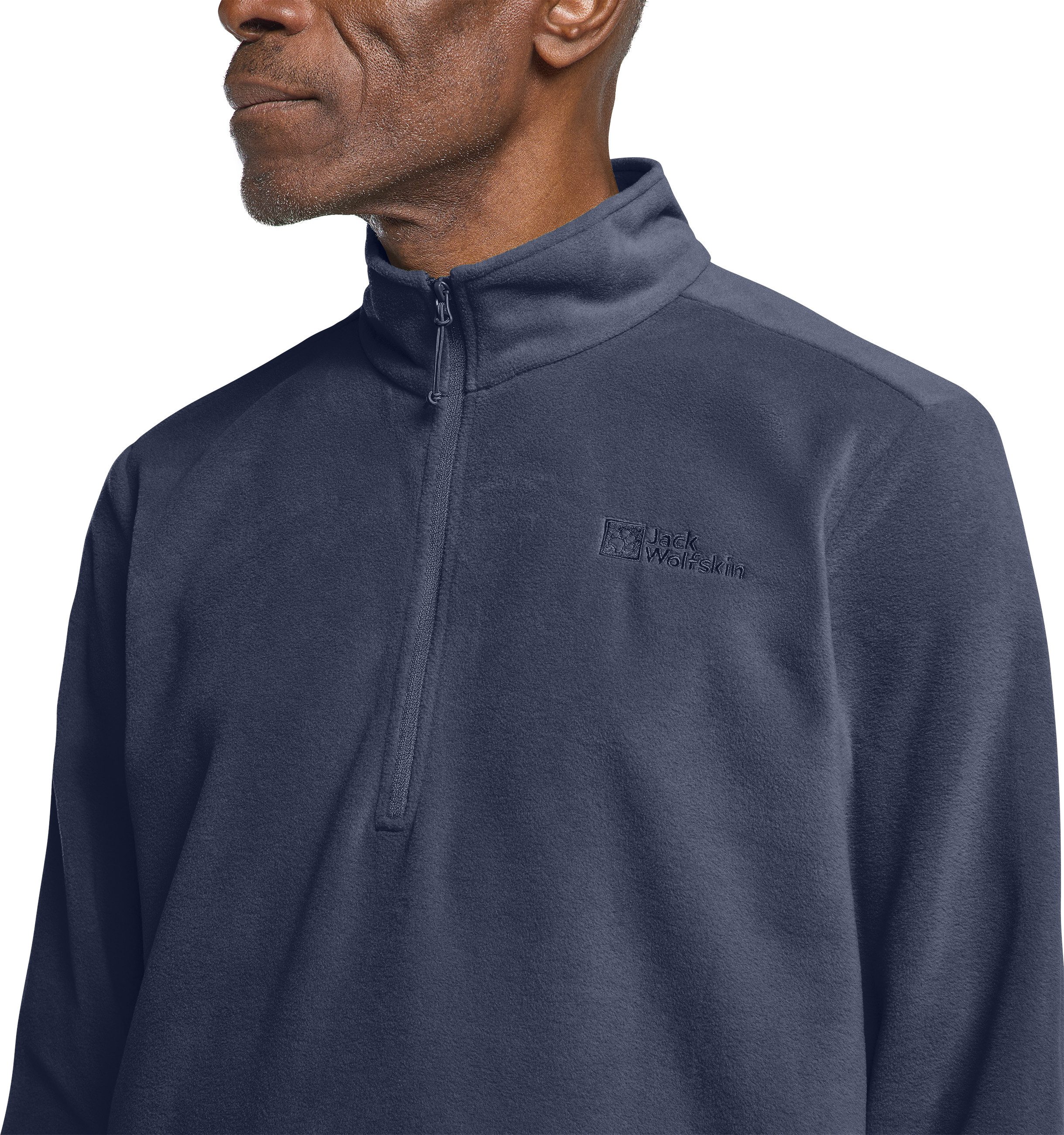 Jack Wolfskin Fleecetrui TAUNUS HZ M van gerecycled polyester, ademend