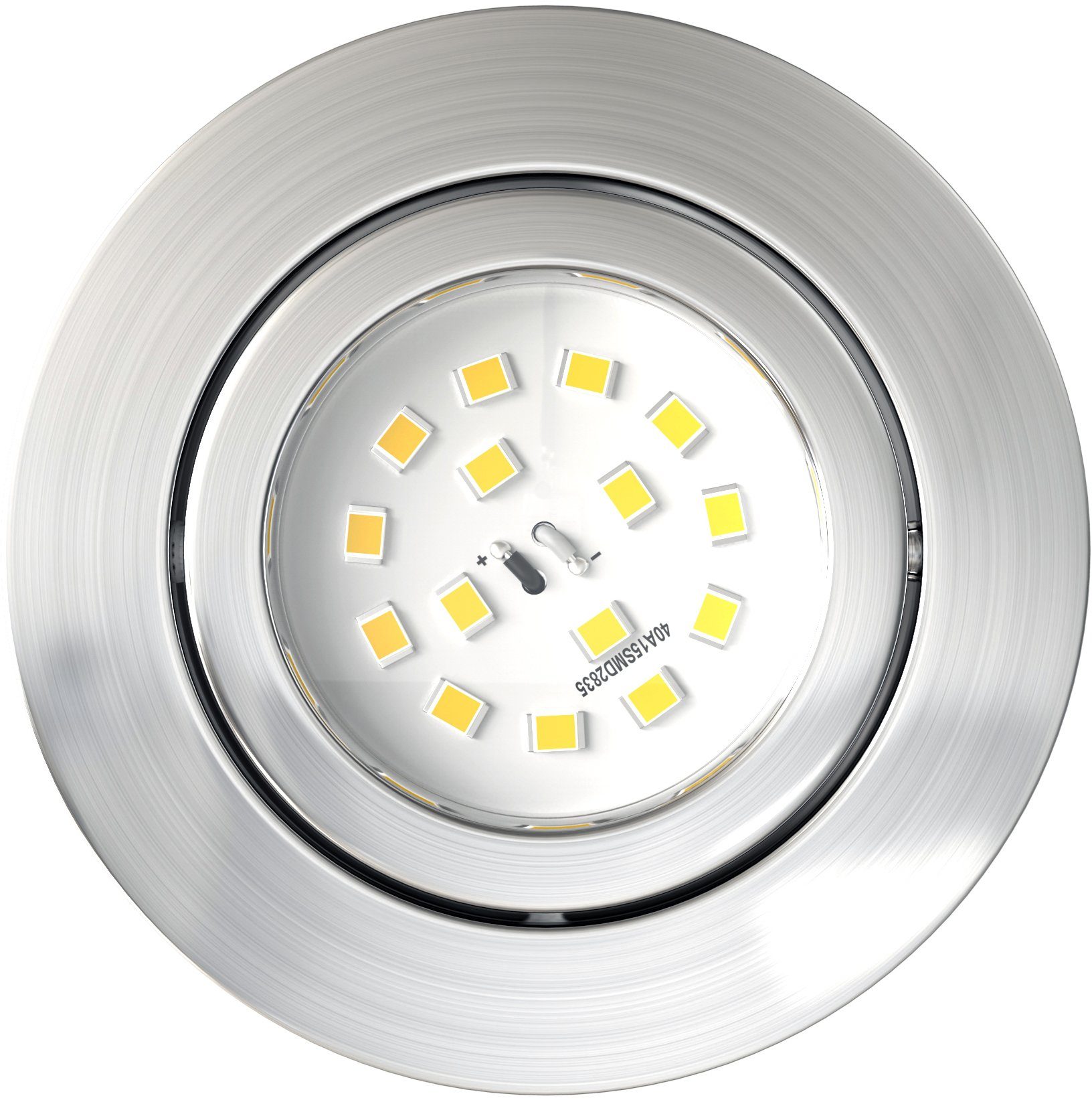 B.K.Licht Ledinbouwlamp BK_EL1074 5-delige set inbouwspots, dimbare plafondspots, plat (5 stuks)