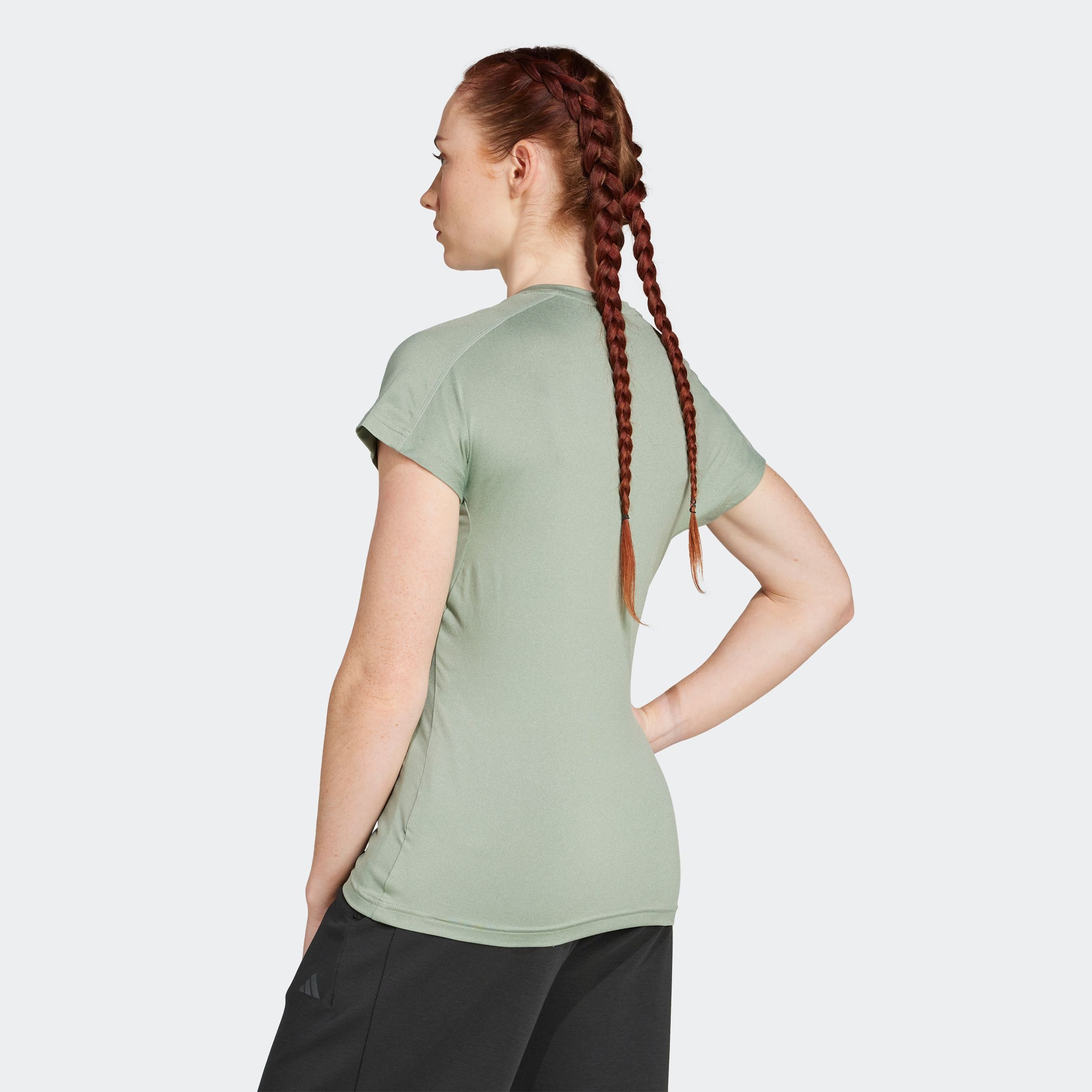 adidas Performance T-shirt TR-ES MIN T Trainingsshirt, vochtabsorberend met V-hals