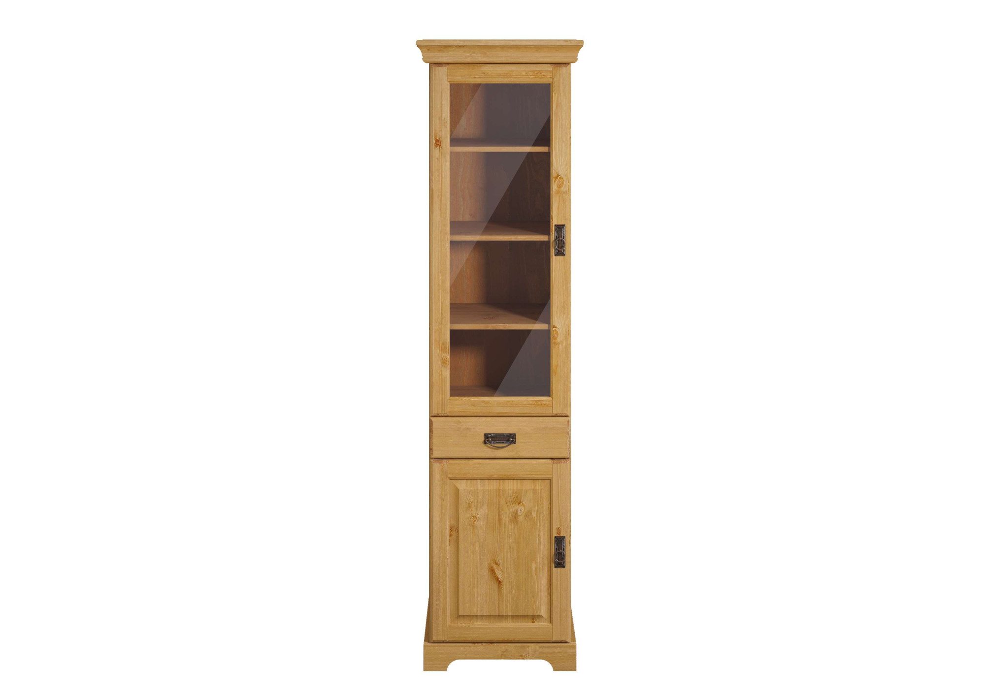 Home affaire Vitrinekast Rügen gecertificeerd massief hout, hoogte 192 cm, in landhuisstijl