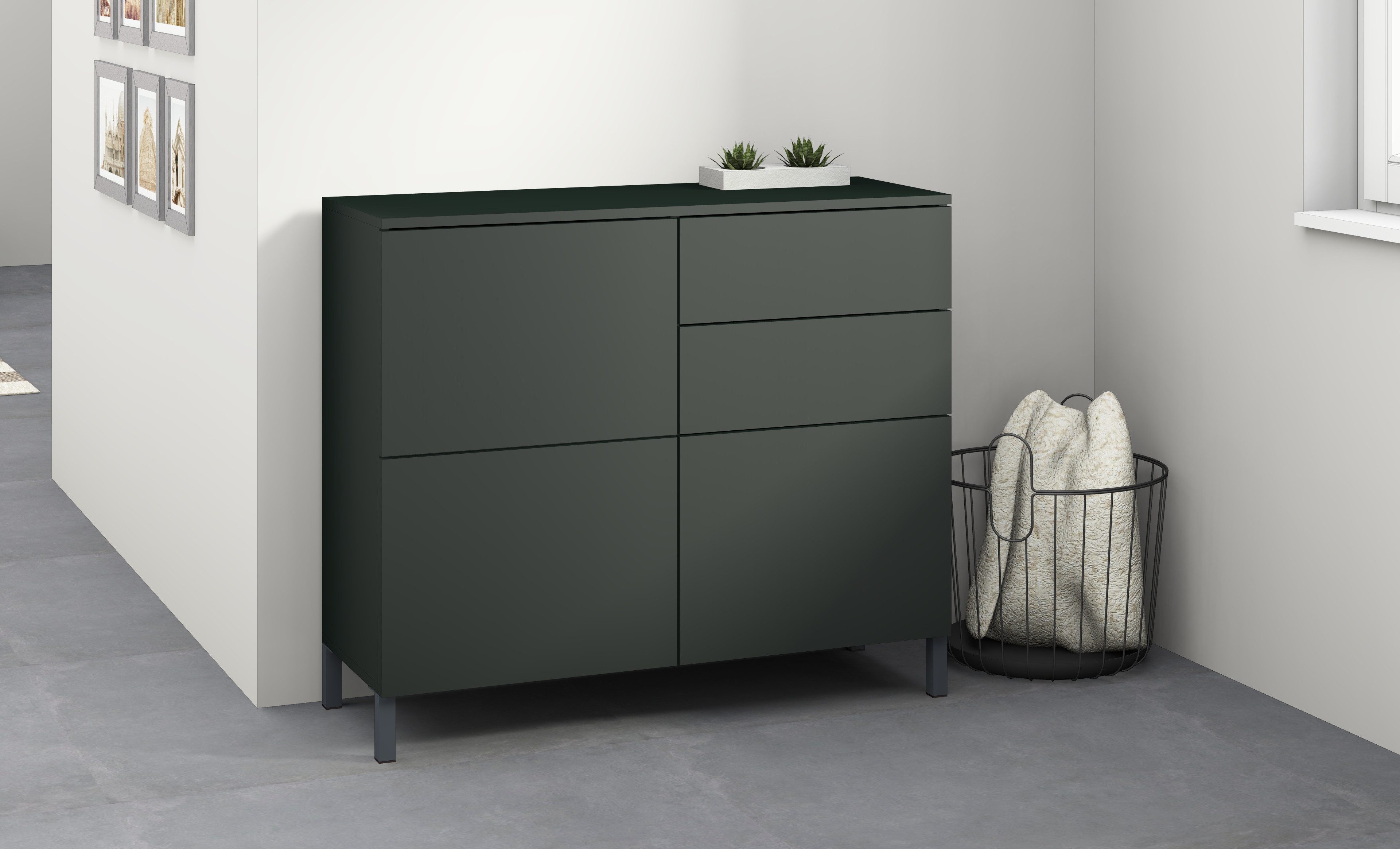 borchardt Möbel Kast Haama Breedte 93 cm dressoirs zwart