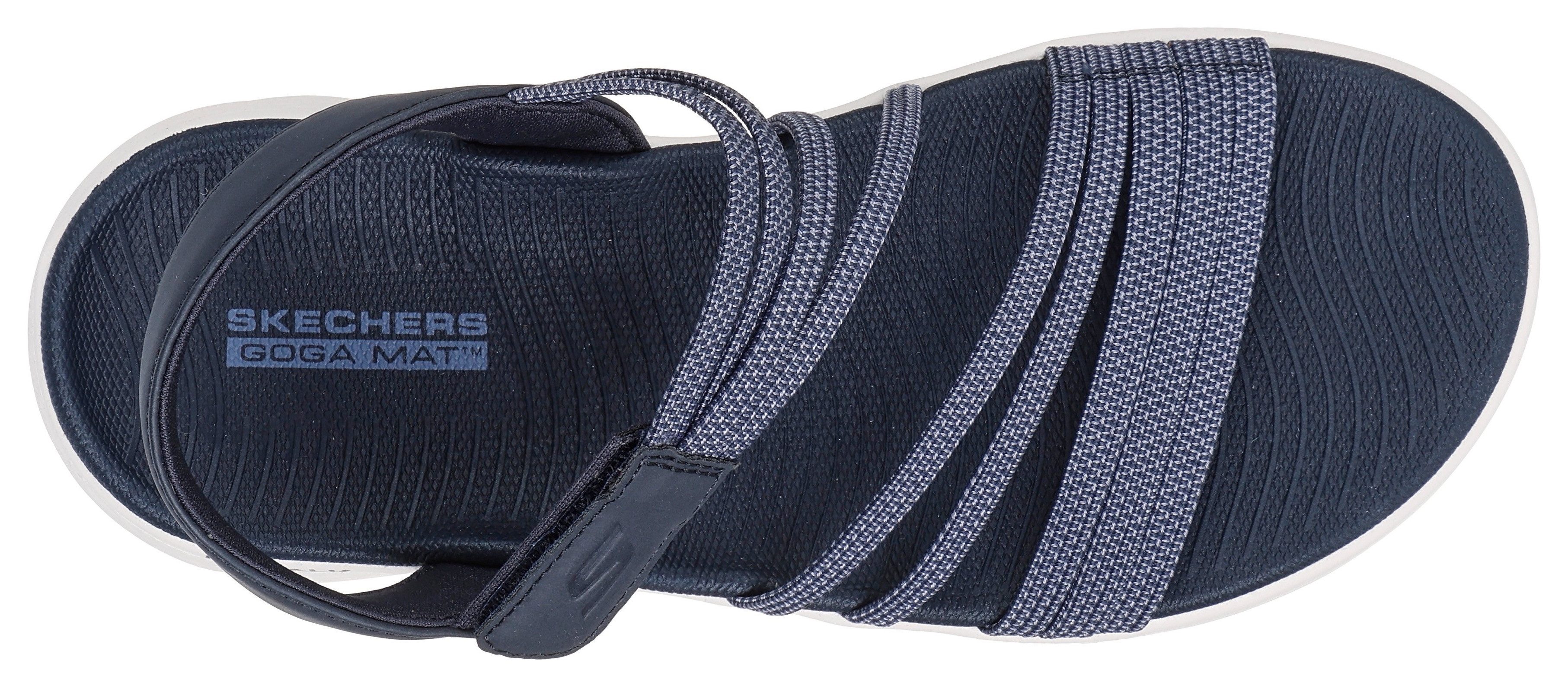 Skechers Sandalen GO WALK FLEX SANDAL , instapschoen, zomerschoen, plateausandaal met goga mat voetbed