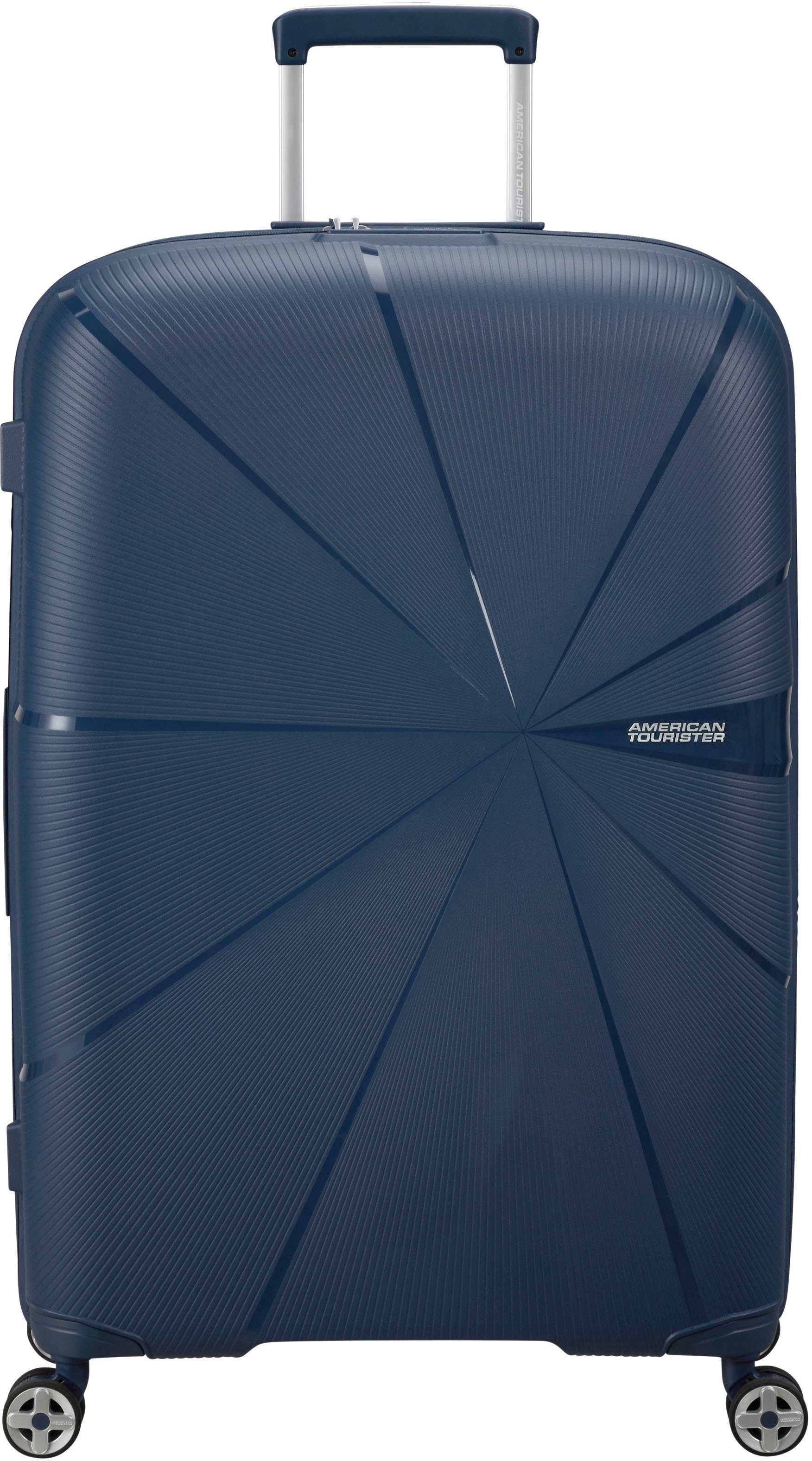 American Tourister Hardshell-trolley STARVIBE 77 Reiskoffer incheckbagage reisbagage met volumevergroting unisex koffers & reistassen maat - blauw