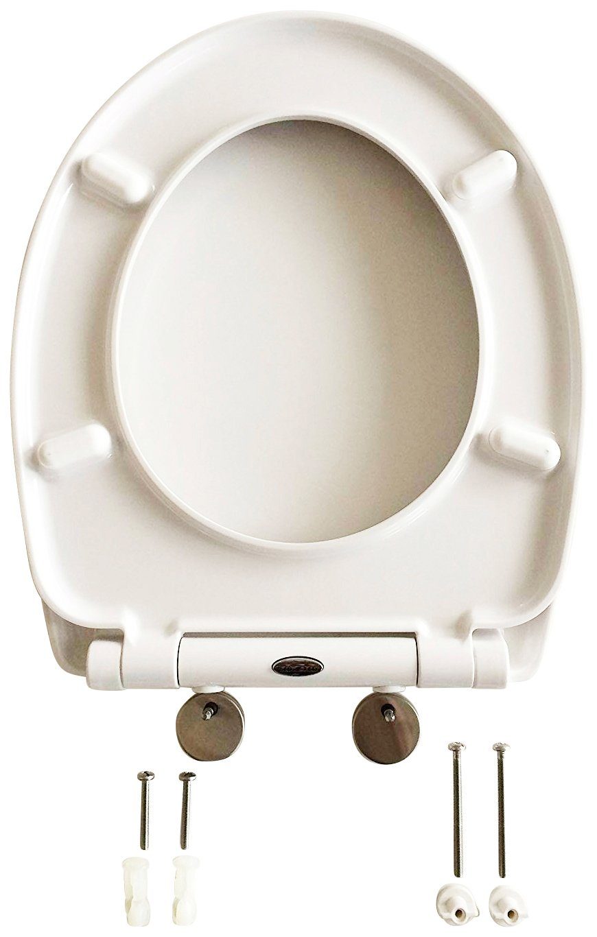 ADOB Toiletzitting Berlin Soft-closemechanisme, voor het schoonmaken met één druk op de knop afneembaar