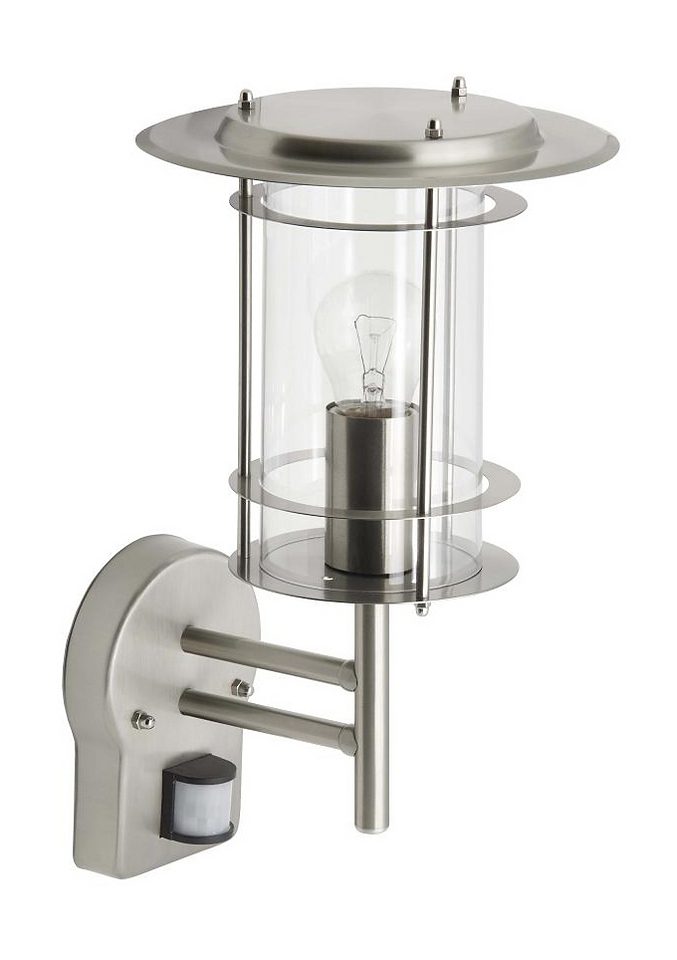 Brilliant Leuchten Wandlamp voor buiten York 36 cm hoogte, e27 max. 40 w, led geschikt, van roestvrij...
