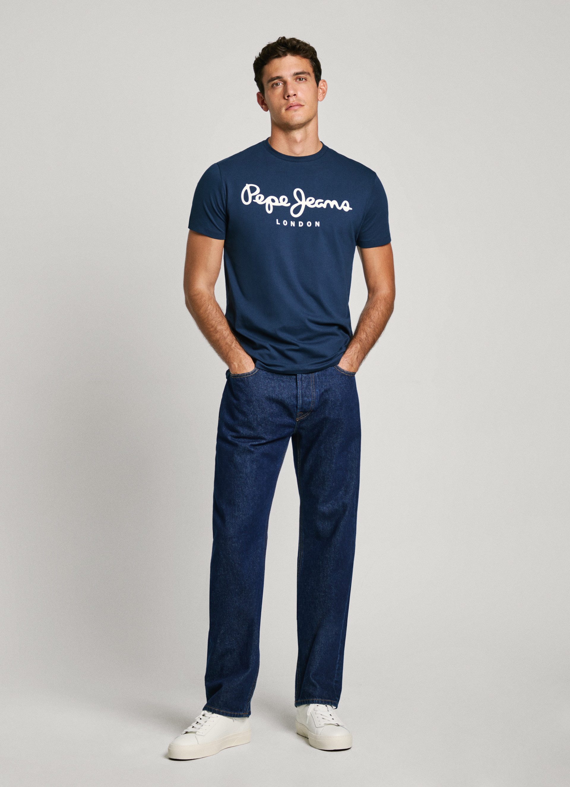 Pepe Jeans T-shirt met merkprint voor