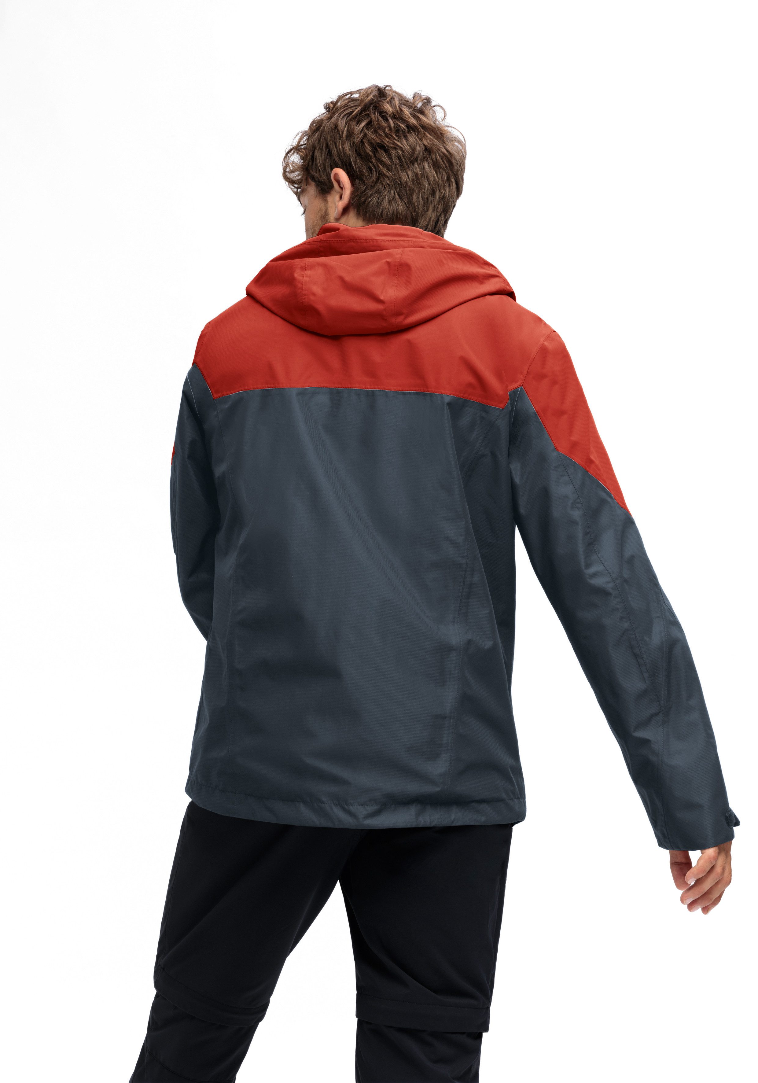 Maier Sports Outdoorjack Schlufterkopf M Heren jacke waterdicht, functionele jas met 3 buitenzakken + binnenzak