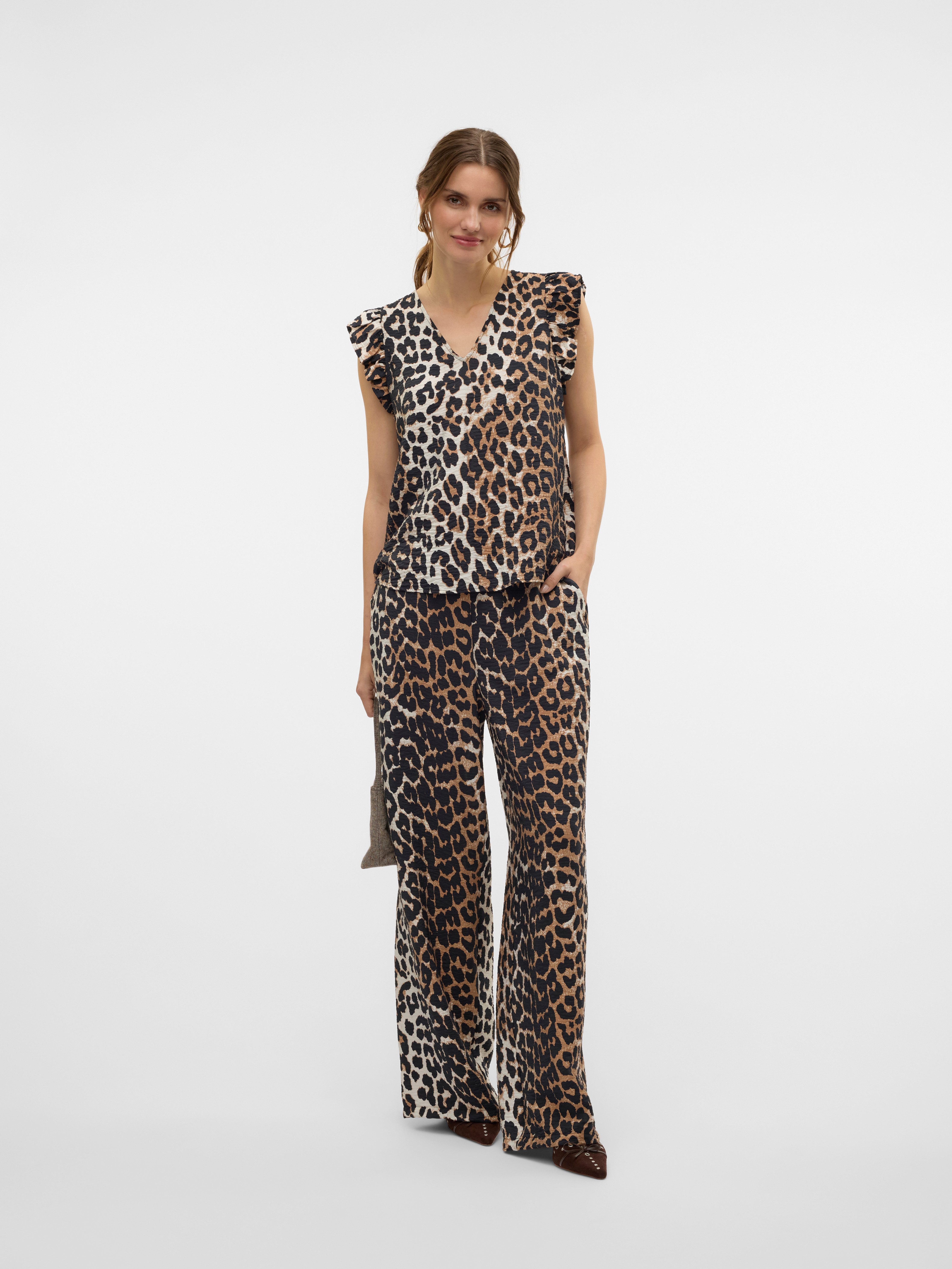 Vero Moda Comfortbroek VMJOSIE HW WIDE PANT WVN GA NOOS