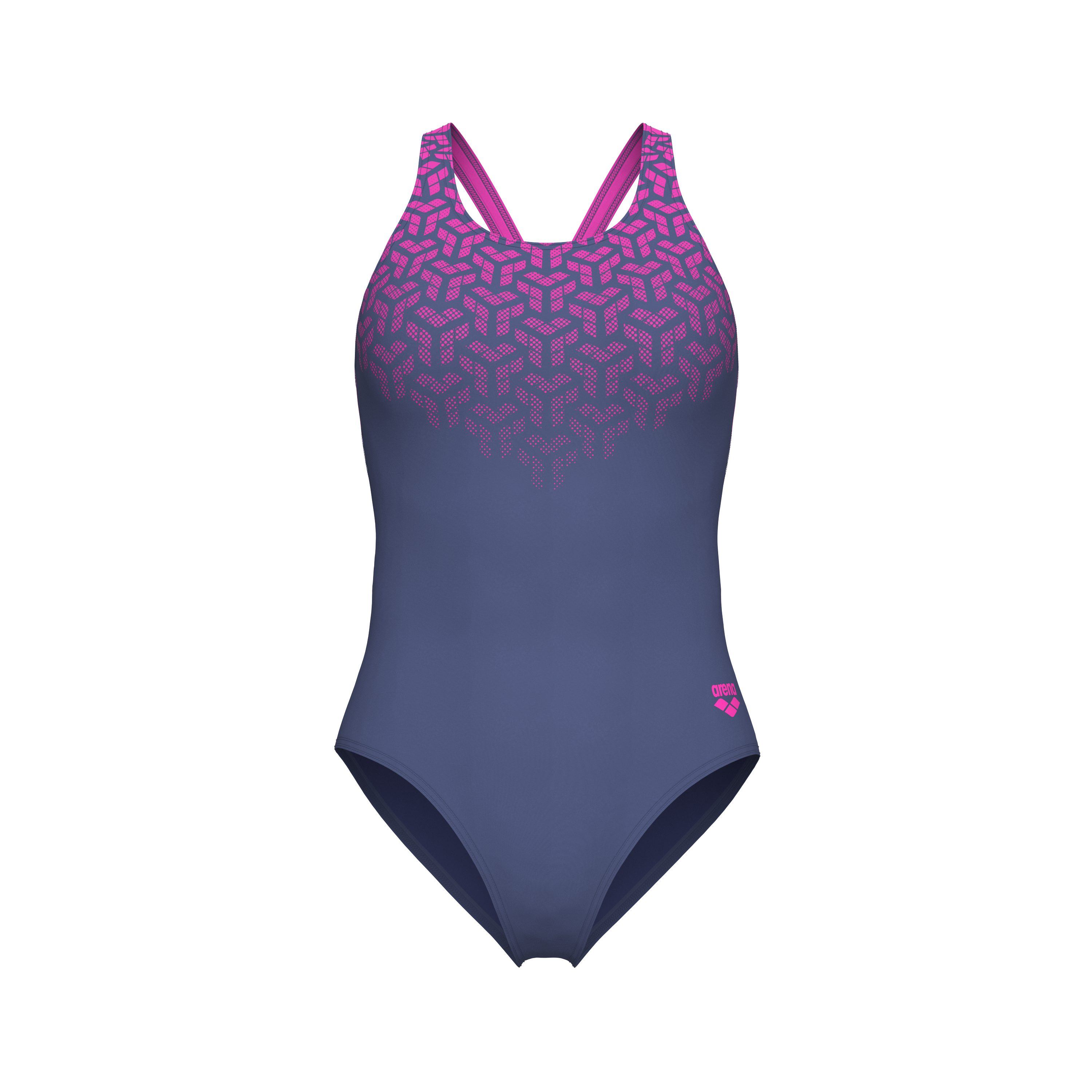 Arena Badpak WOMEN'S ARENA KIKKO V SWIMSUIT V BACK GRAPHIC (1 stuk)