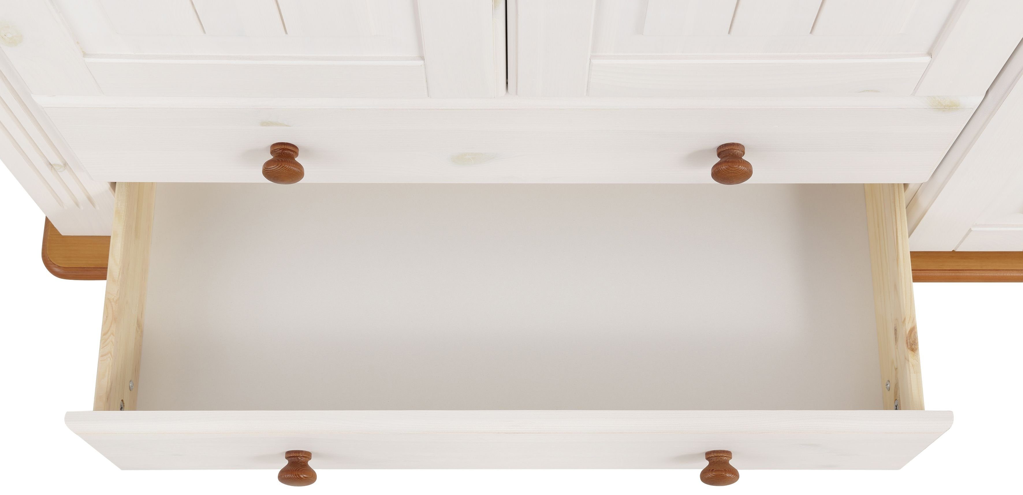 Home affaire Waskast Adele, multifunctionele kast gemaakt van massief grenen, 2 of 3 deuren
