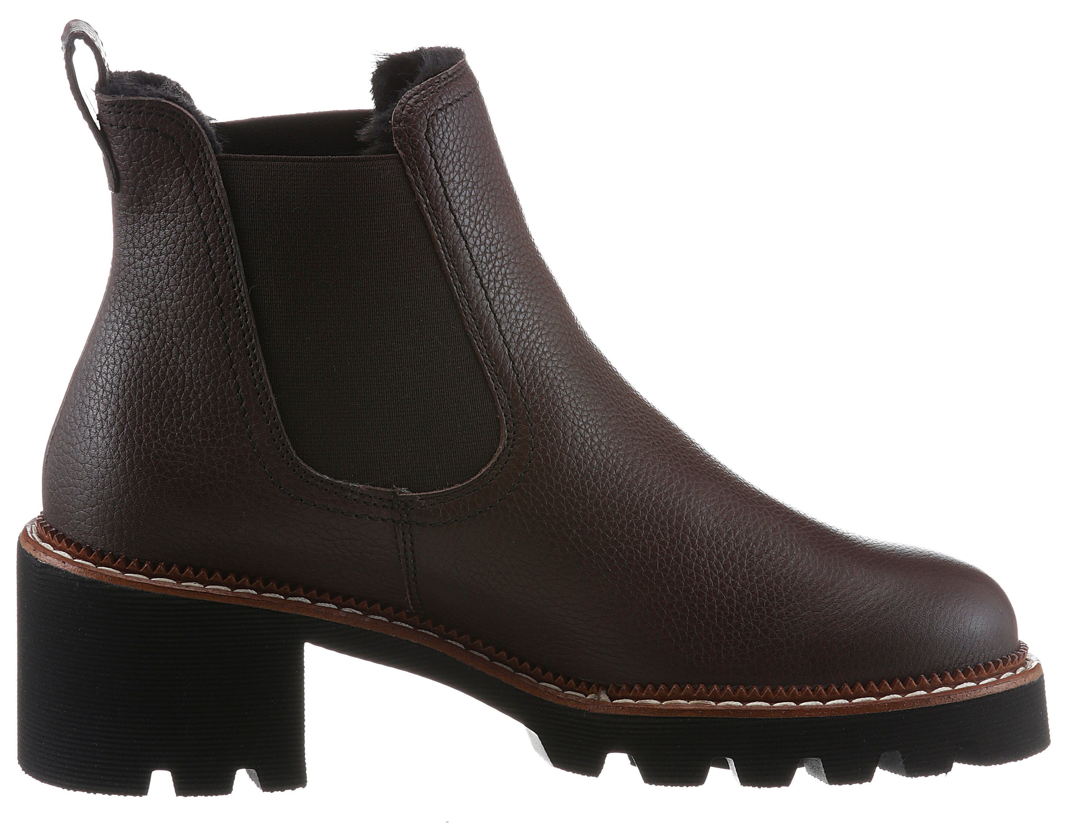 Paul Green Chelsea-boots winter ankle boots, block heel, with profile sole