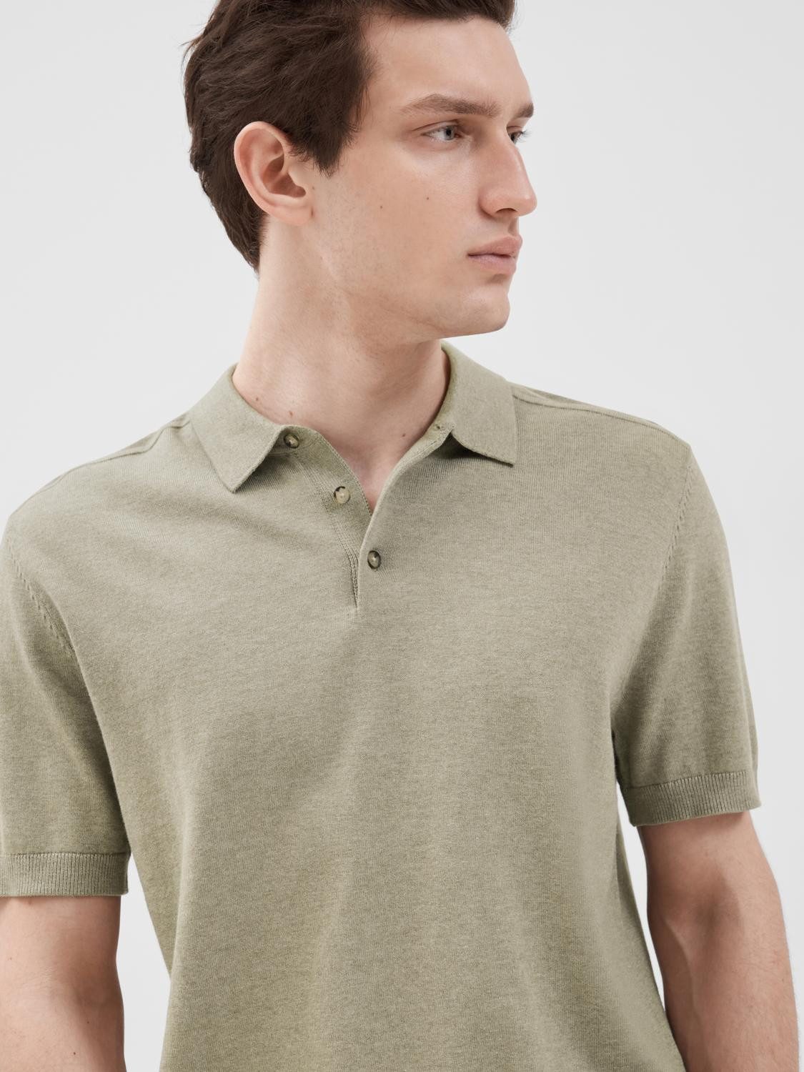 SELECTED HOMME Poloshirt SLHBERG SS KNIT POLO NOOS