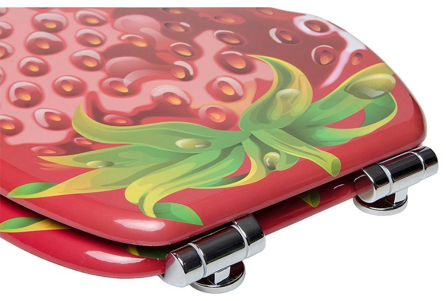 Sanilo Toiletzitting Strawberry met soft-closemechanisme