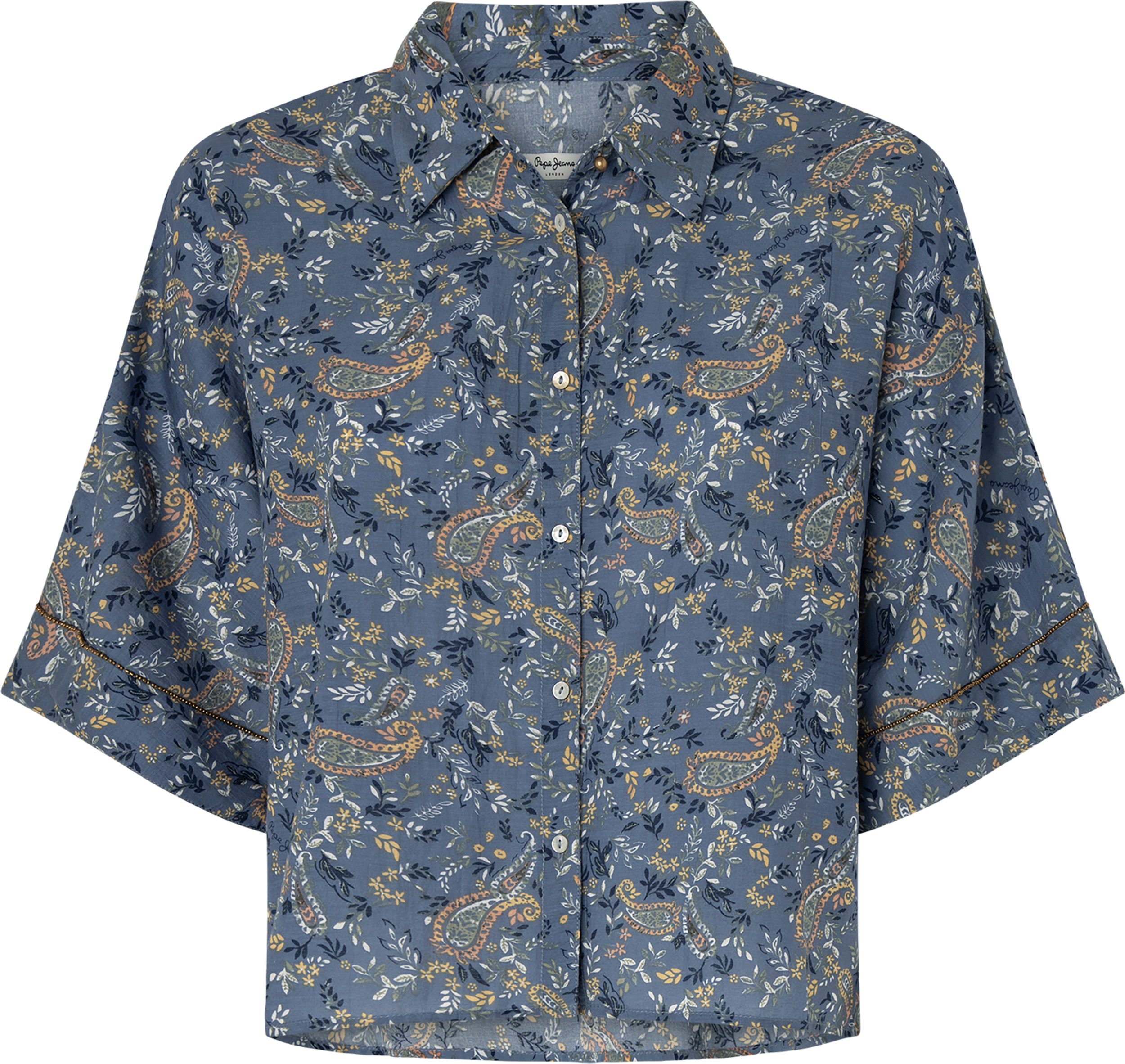 Pepe Jeans Gedessineerde blouse MERY met paisley patroon in trendy pyjama-stijl