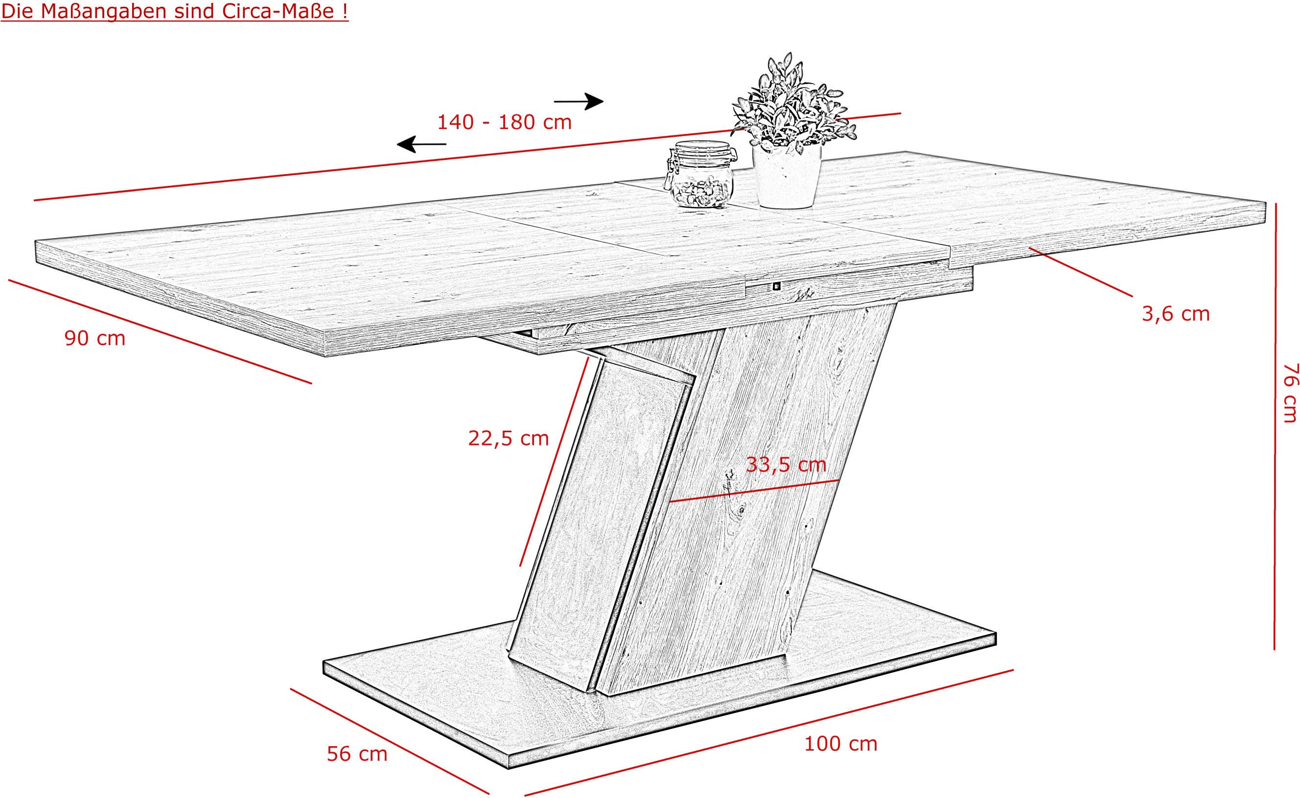 HELA Eethoek Luise I G tafel, zitbank, stoelen Uittrekbare tafel 140 - 180 cm eetkamer bestseller (set, 4-delig)