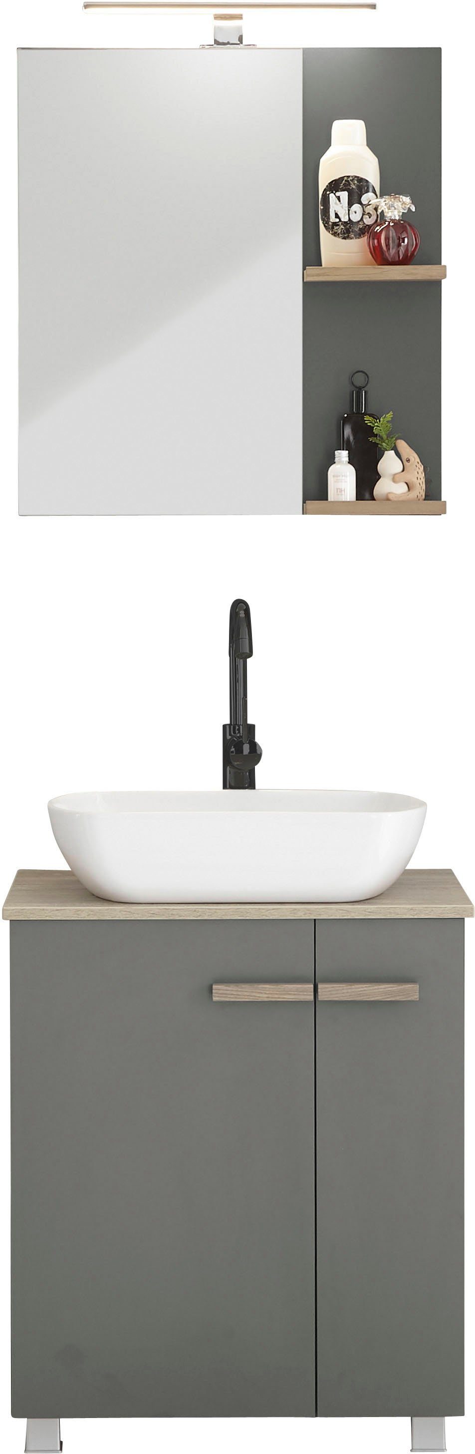 Places of Style Badkamerserie SOLiD, badkamermeubelset, badkamer in modern ontwerp, 2-delige badkamer (2-delig)