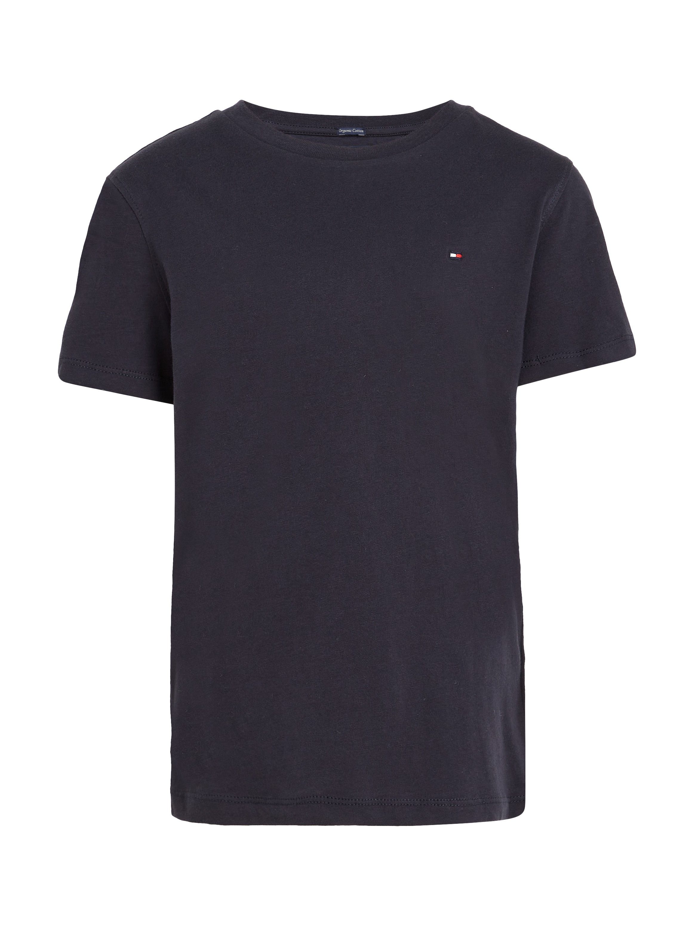 Tommy Hilfiger Shirt met ronde hals BOYS BASIC CN KNIT S/S met tommy hilfiger-merklabel
