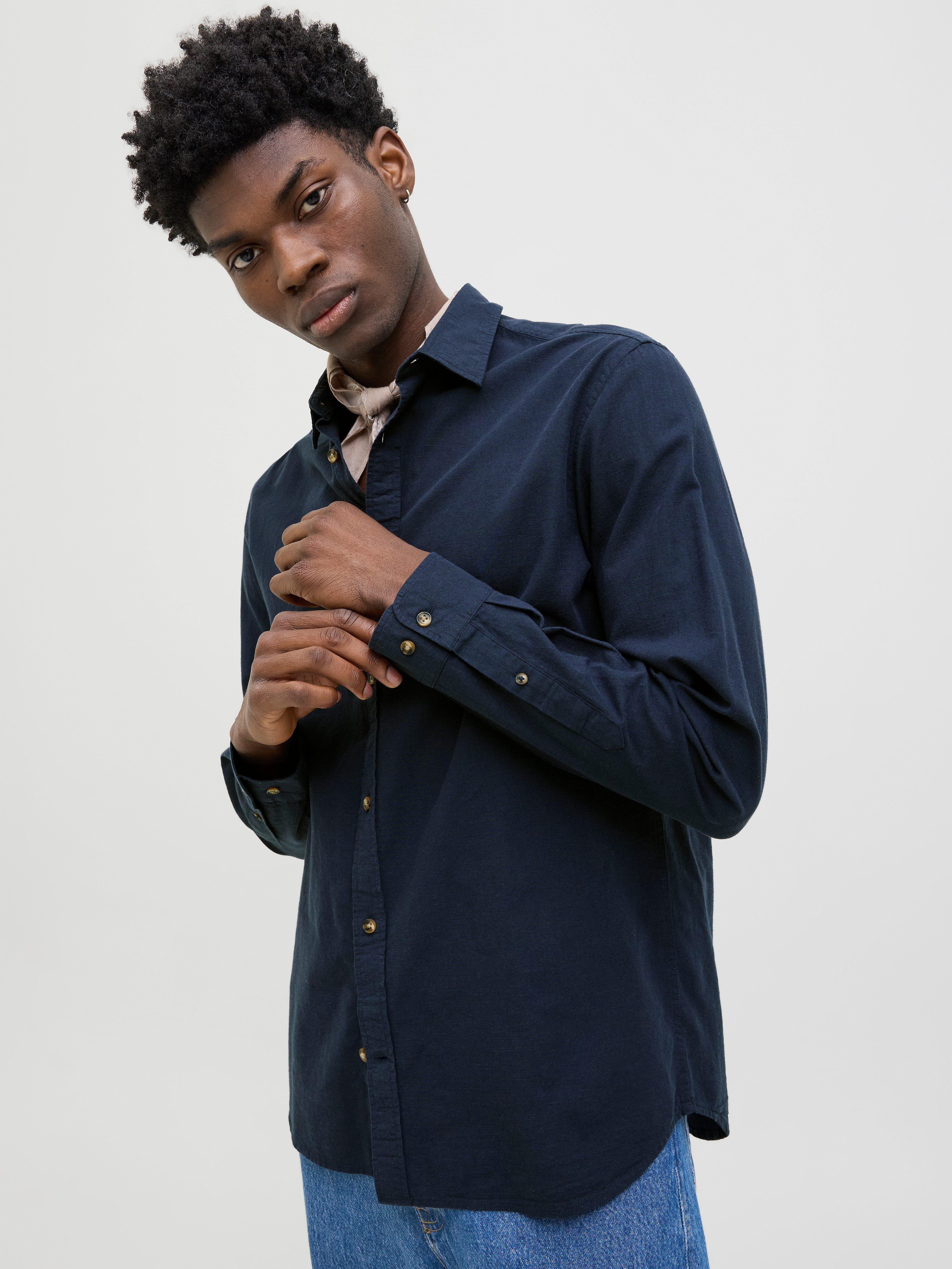 Jack & Jones Overhemd met lange mouwen JJESUMMER SHIRT LS SN