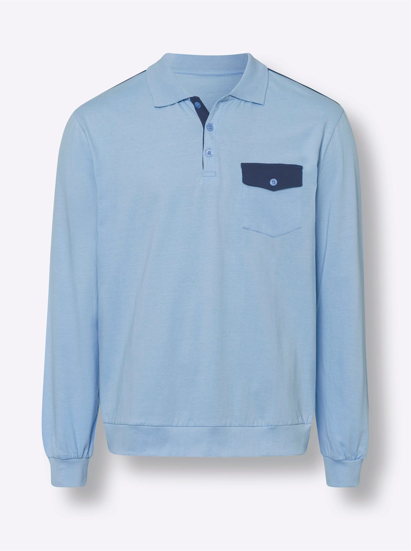 Classic Poloshirt met lange mouwen (1-delig)