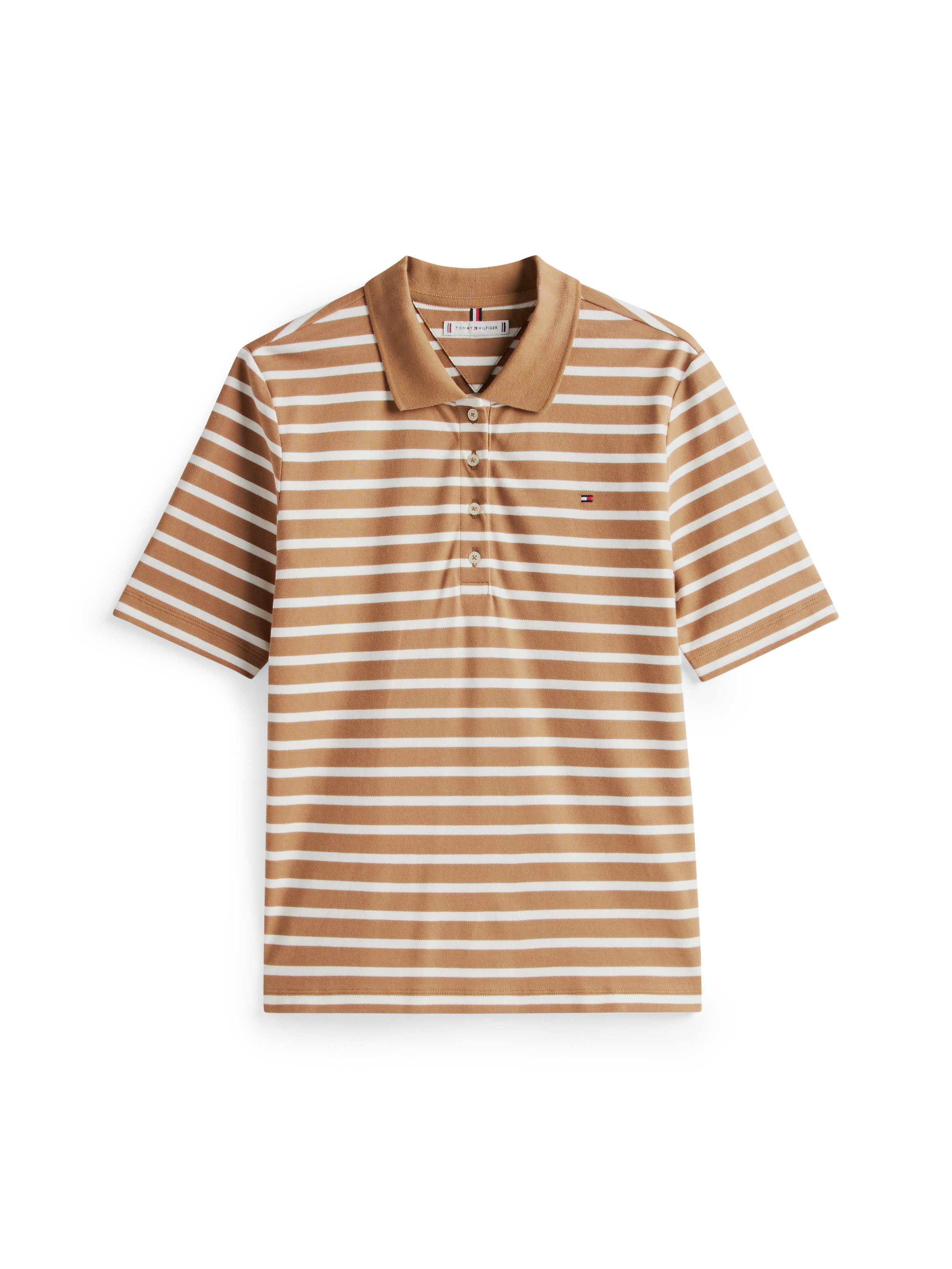 Tommy Hilfiger Poloshirt 1985 Regular Fit Pique Premium Polo met logo-borduursel, met zijsplitten