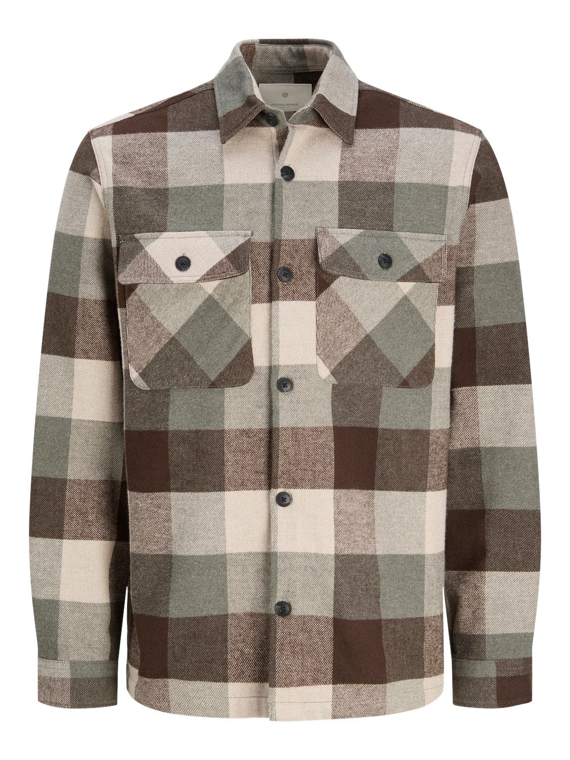Jack & Jones Overhemd met lange mouwen JPRRAYMOND MELANGE CHECK LS OVERSHIRT SN