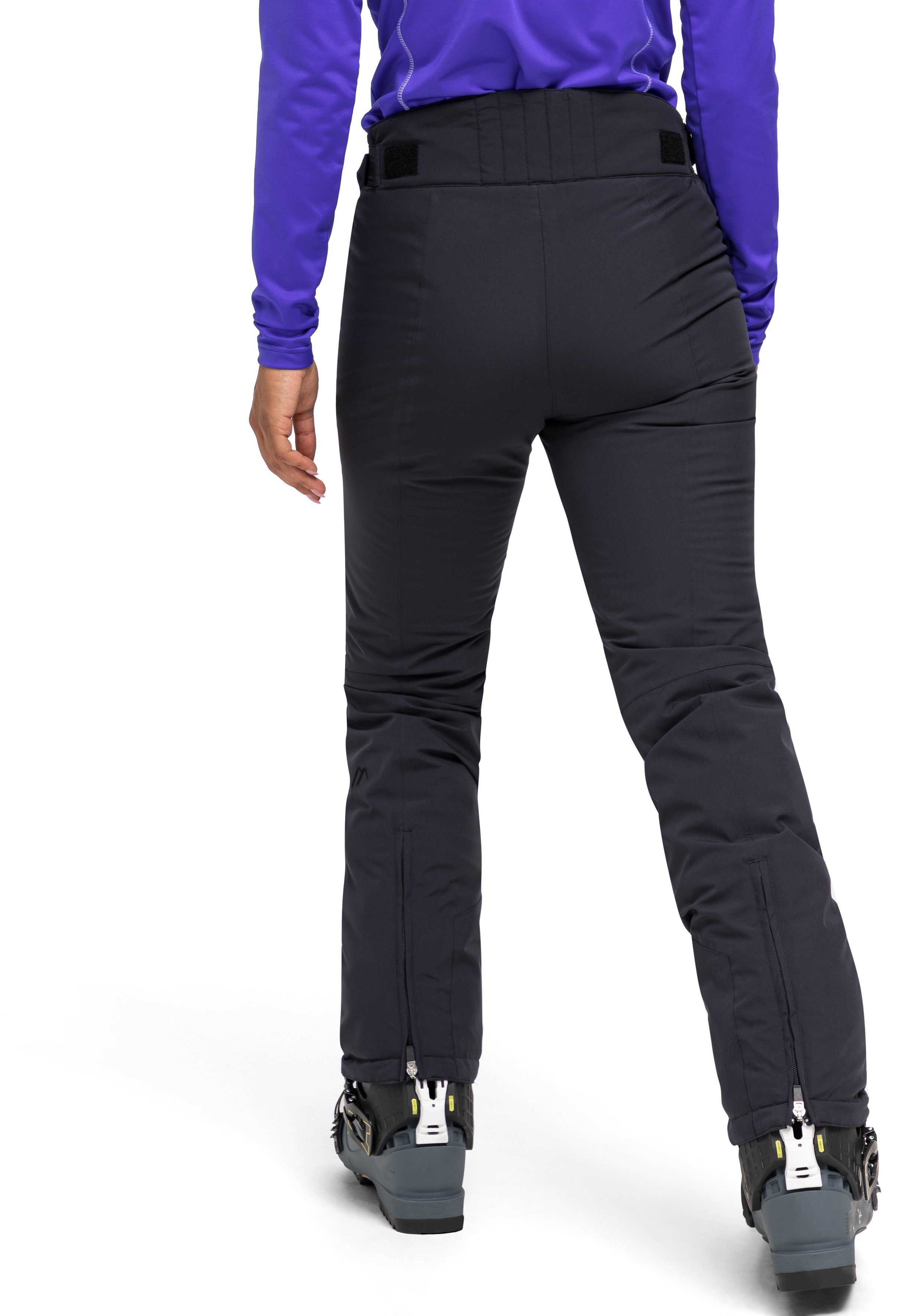 Maier Sports Skibroek Vroni slim Dames sneeuwbroek, wind- en waterdicht, 2 ritszakken, slim fit