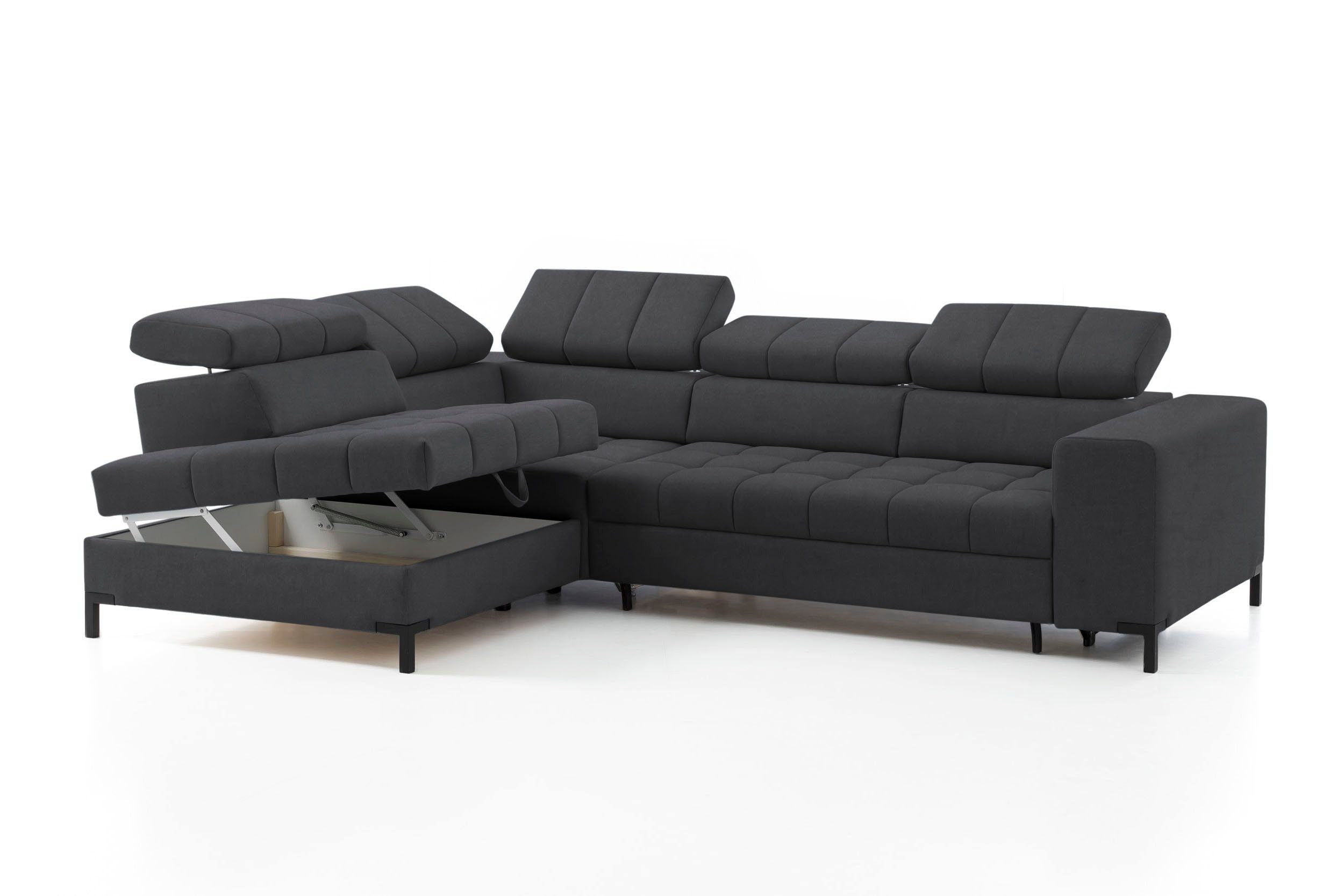 exxpo - sofa fashion Hoekbank Bocco, hoogwaardige afwerking, geweldig zitcomfort, comfortabel, L-vorm