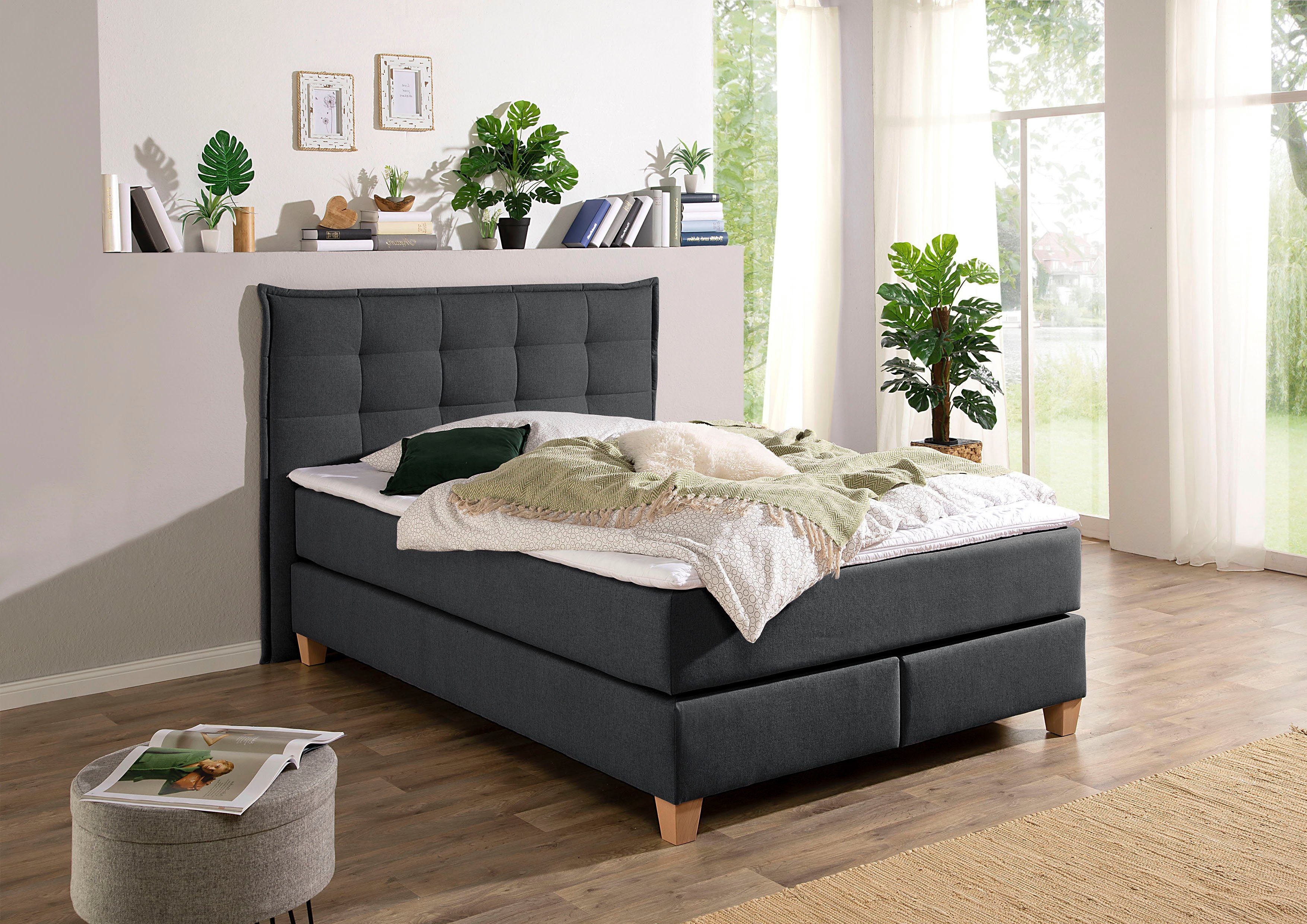 Home affaire Boxspring inclusief topmatras van comfortschuim