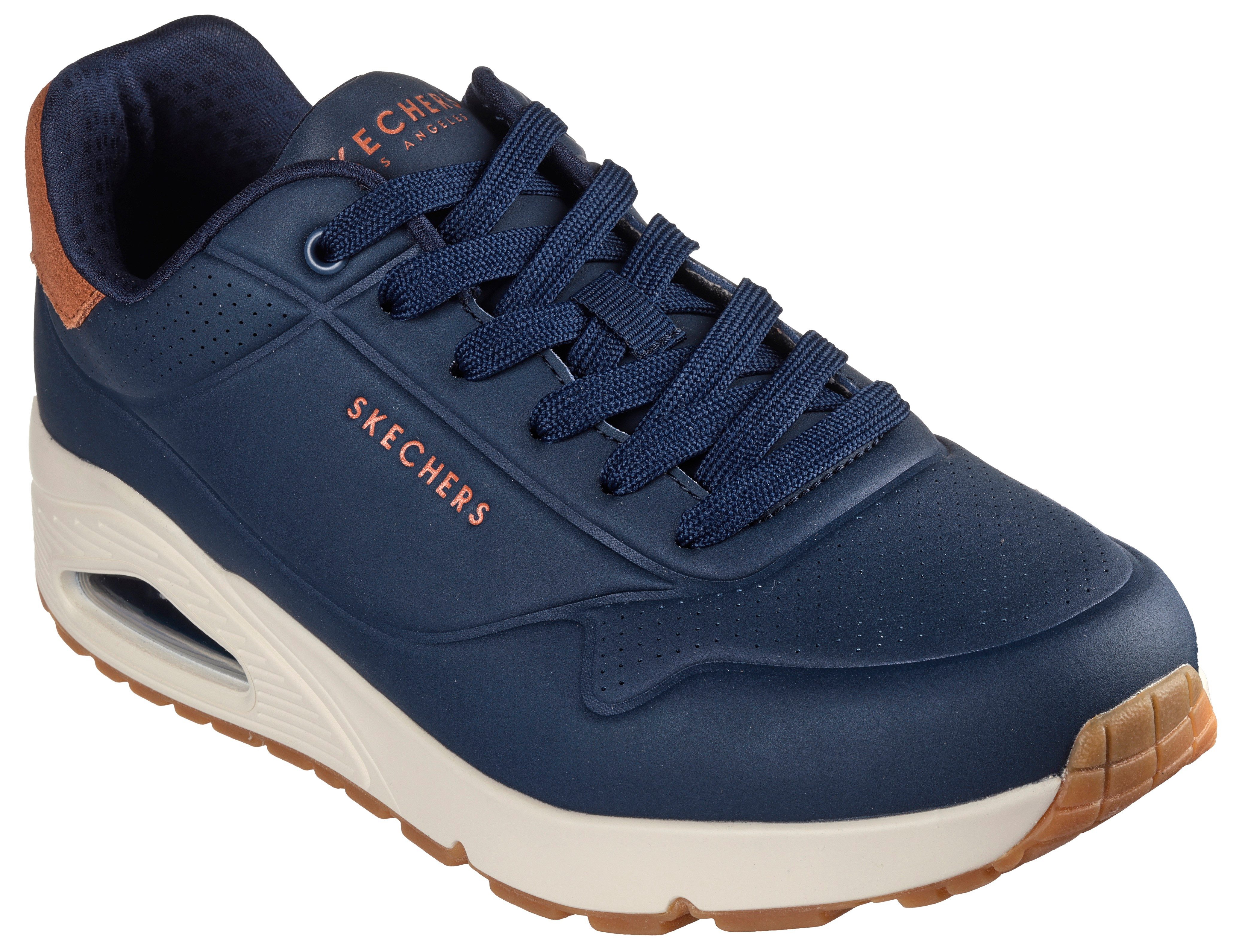 Skechers Sneakers UNO-SUITED ON AIR freizeitschoen, lage schoen, veterschoen met modieuze sleehak