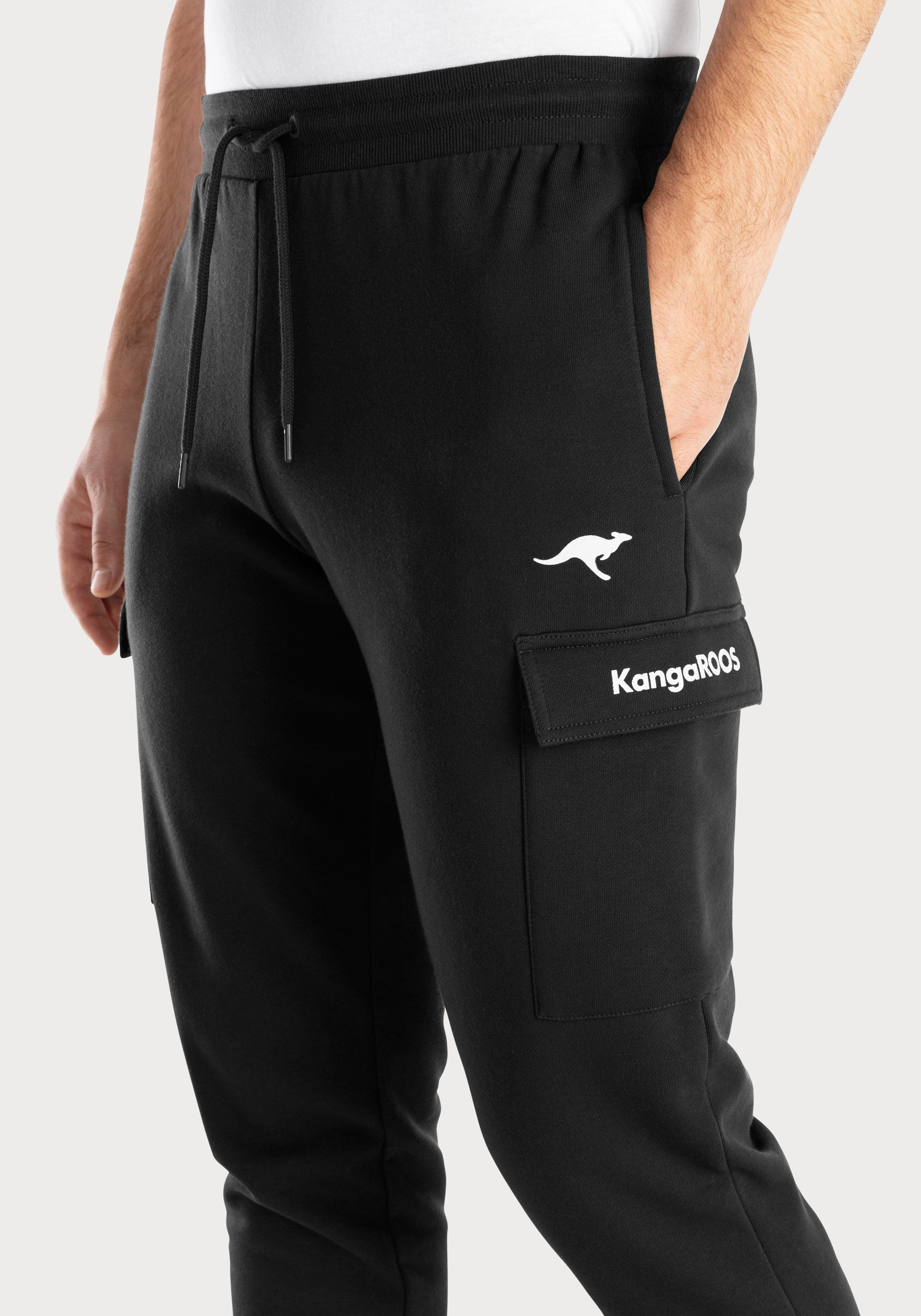 KangaROOS Sweatbroek Joggingbroek met koord, relaxbroek van lichte sweatkwaliteit
