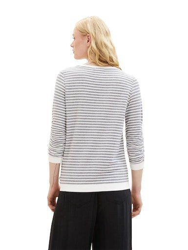 Tom Tailor Denim Sweatshirt met gestructureerde strepen