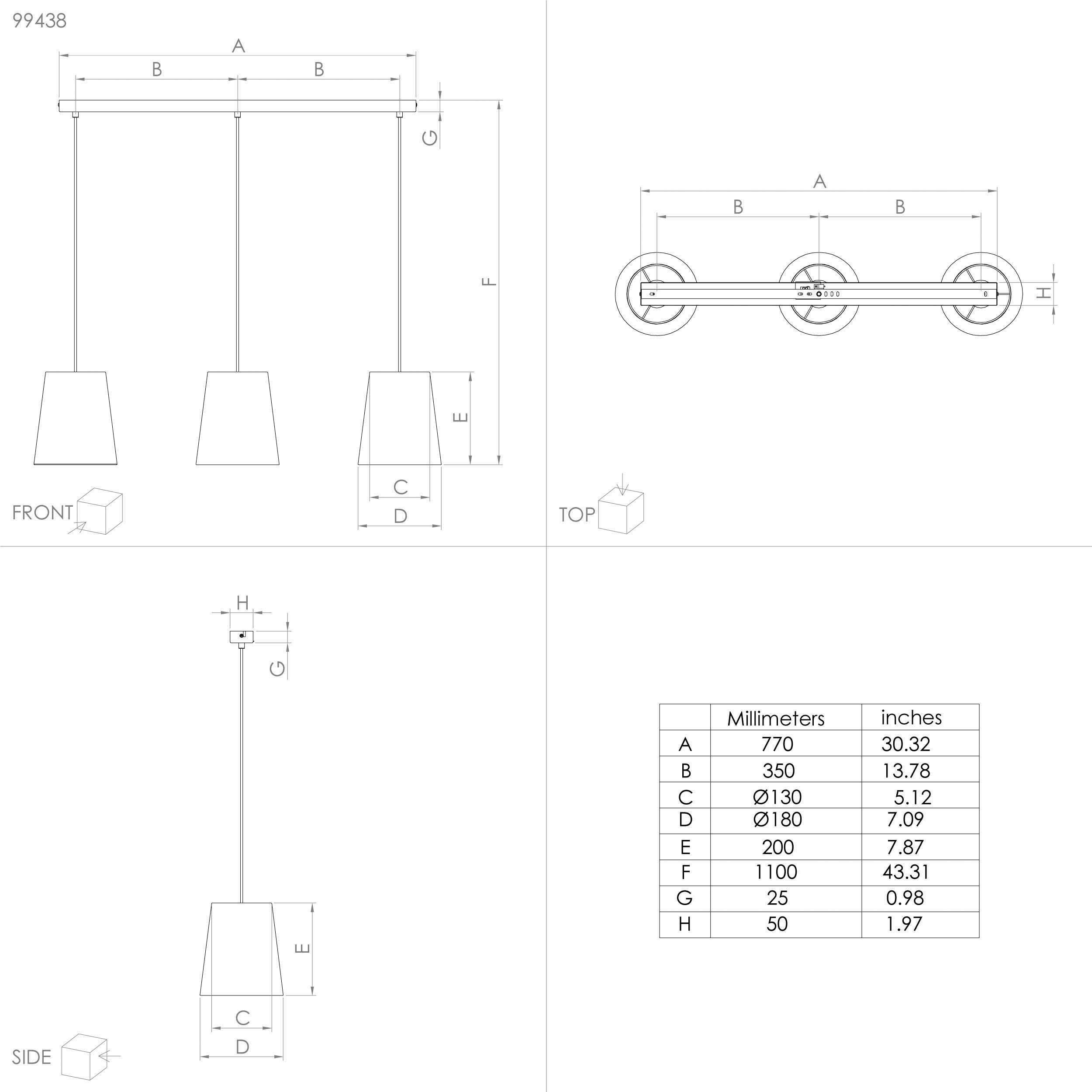 EGLO Hanglamp SEGEZIA Hanglamp in bruin van staal - excl. E27 - 40W (1 stuk)