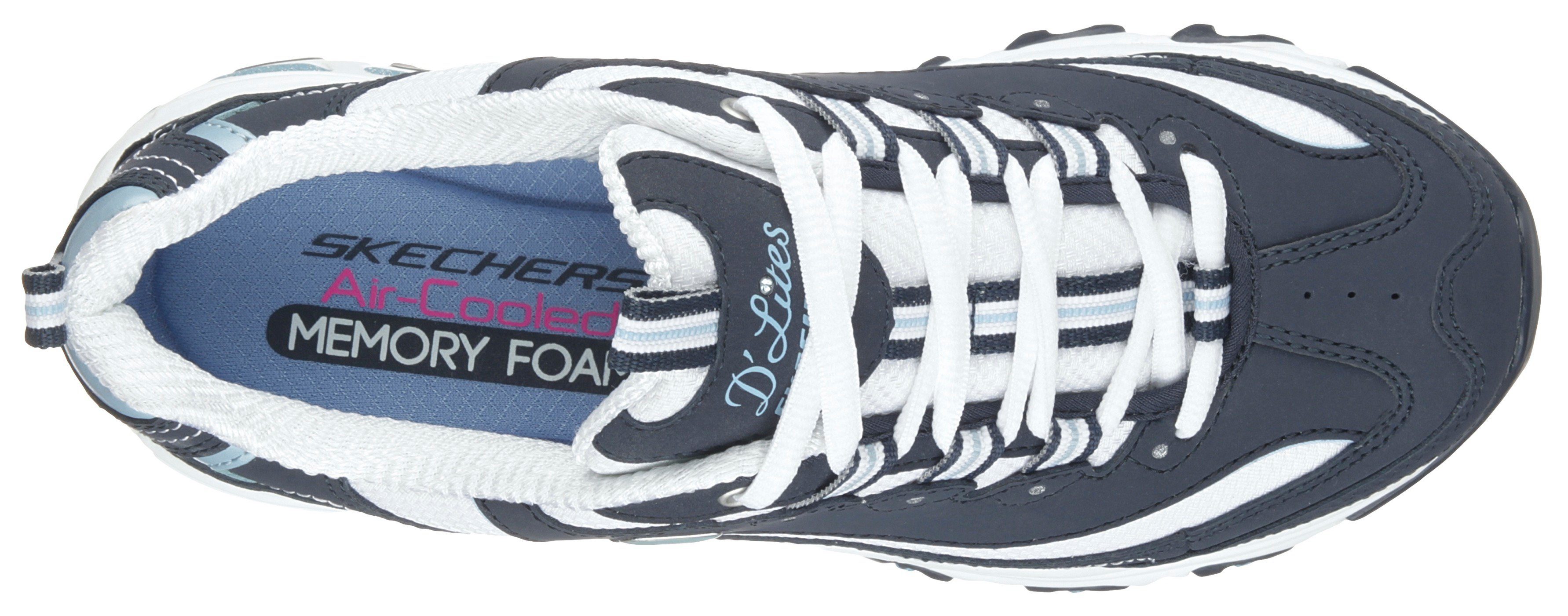 Skechers Sneakers D´Lites - Biggest Fan Vrijetijdsschoen, lage schoen, veterschoen in trendy chunky-stijl
