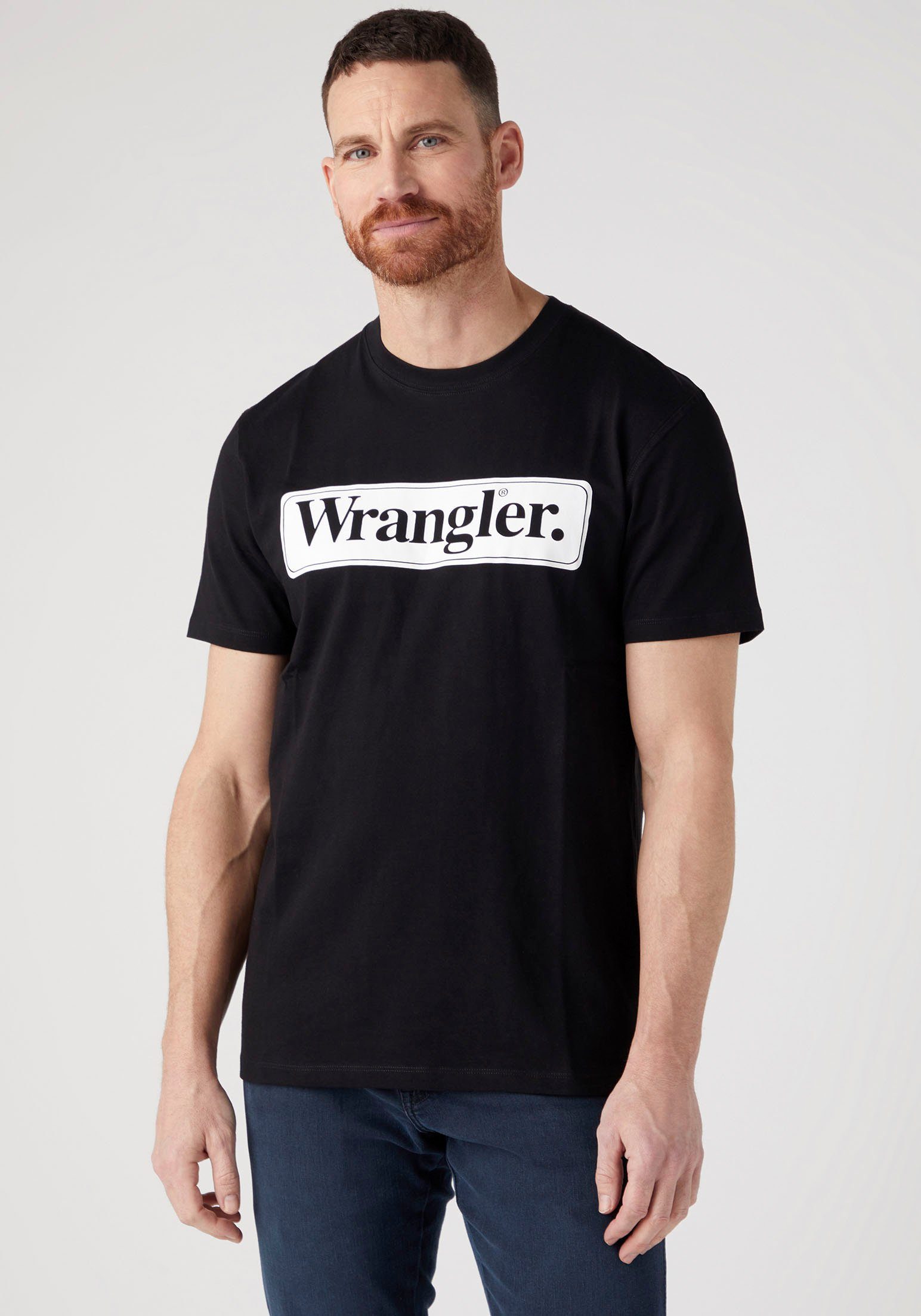Wrangler Shirt met ronde hals