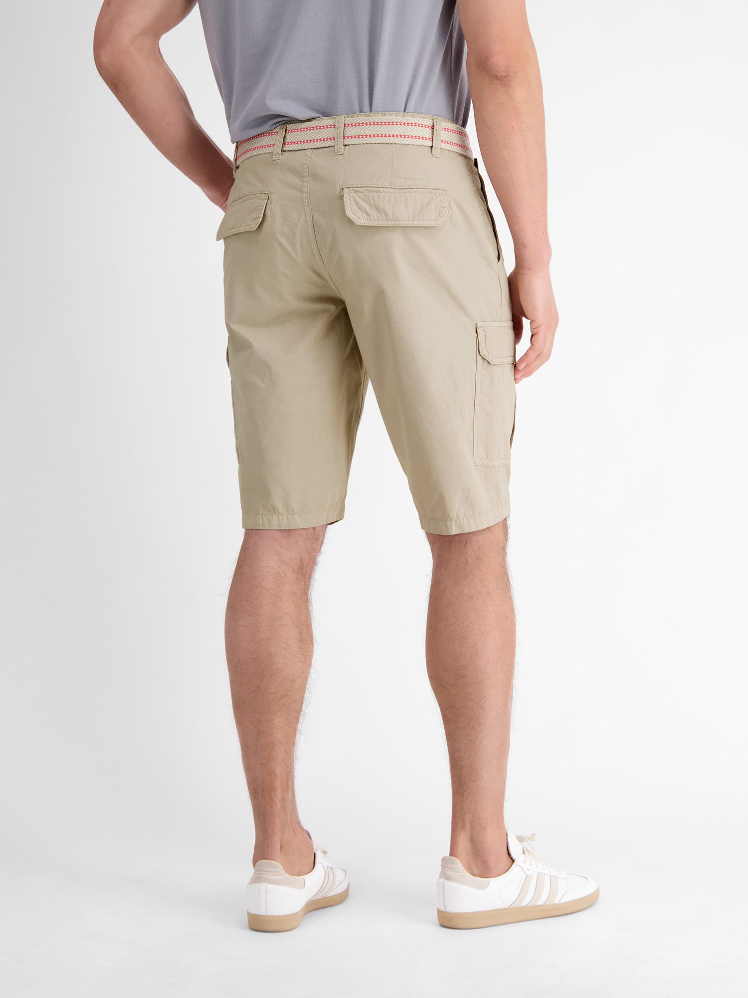 Lerros Bermuda LERROS Cargo bermuda met riem (set)